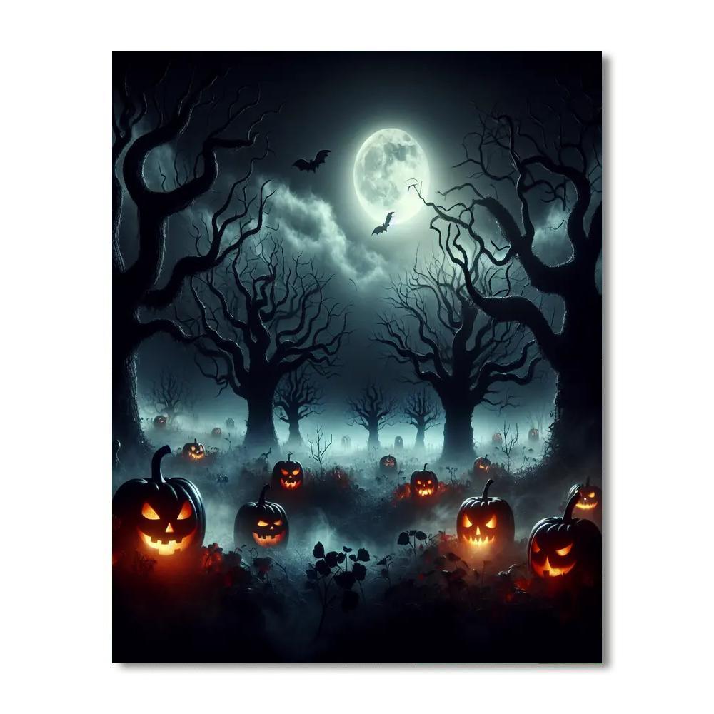 Halloween Spooky Enchantment Painting By Numbers Kit