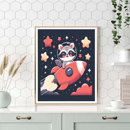 Rocket Raccoon Painting Number Kit