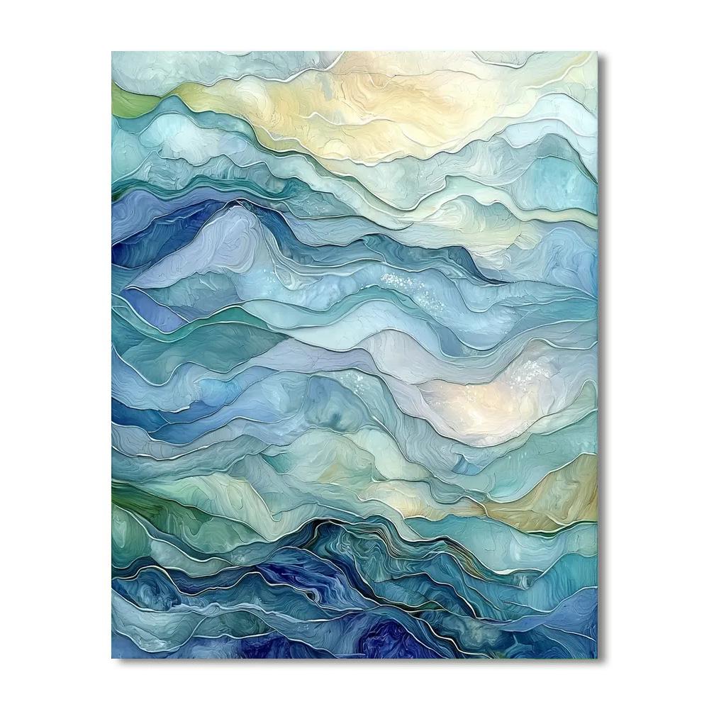 Paul Cézanne Inspired Temporal Waves  Paint By Numbers Kits