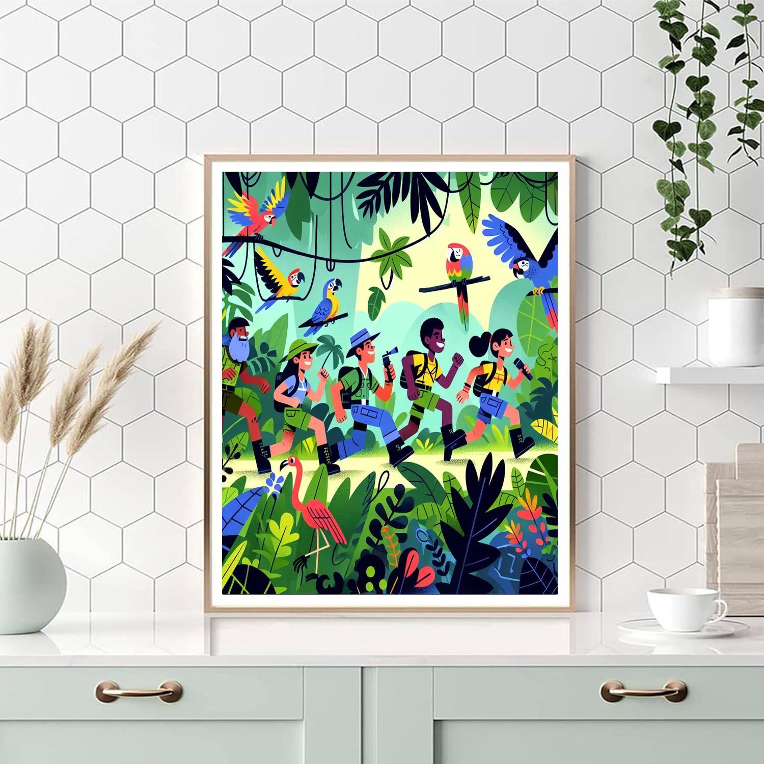 Jungle Survival Adventure DIY Paint By Numbers