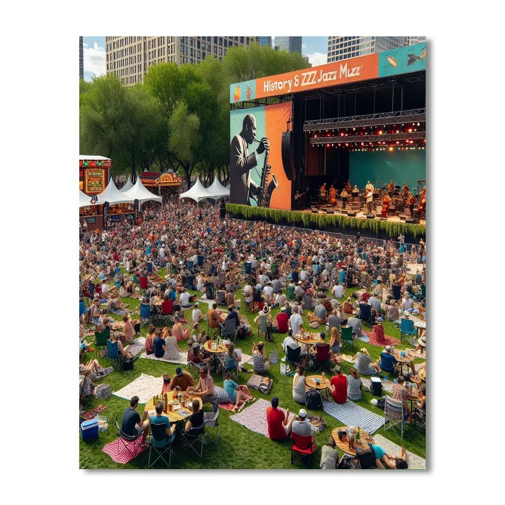 Harlem Jazz And Music Festival Paint By Color