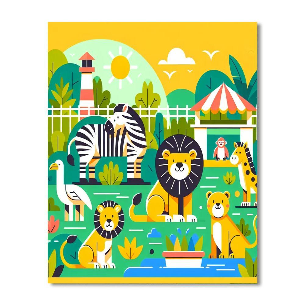 Zoo Safari Paint By Number