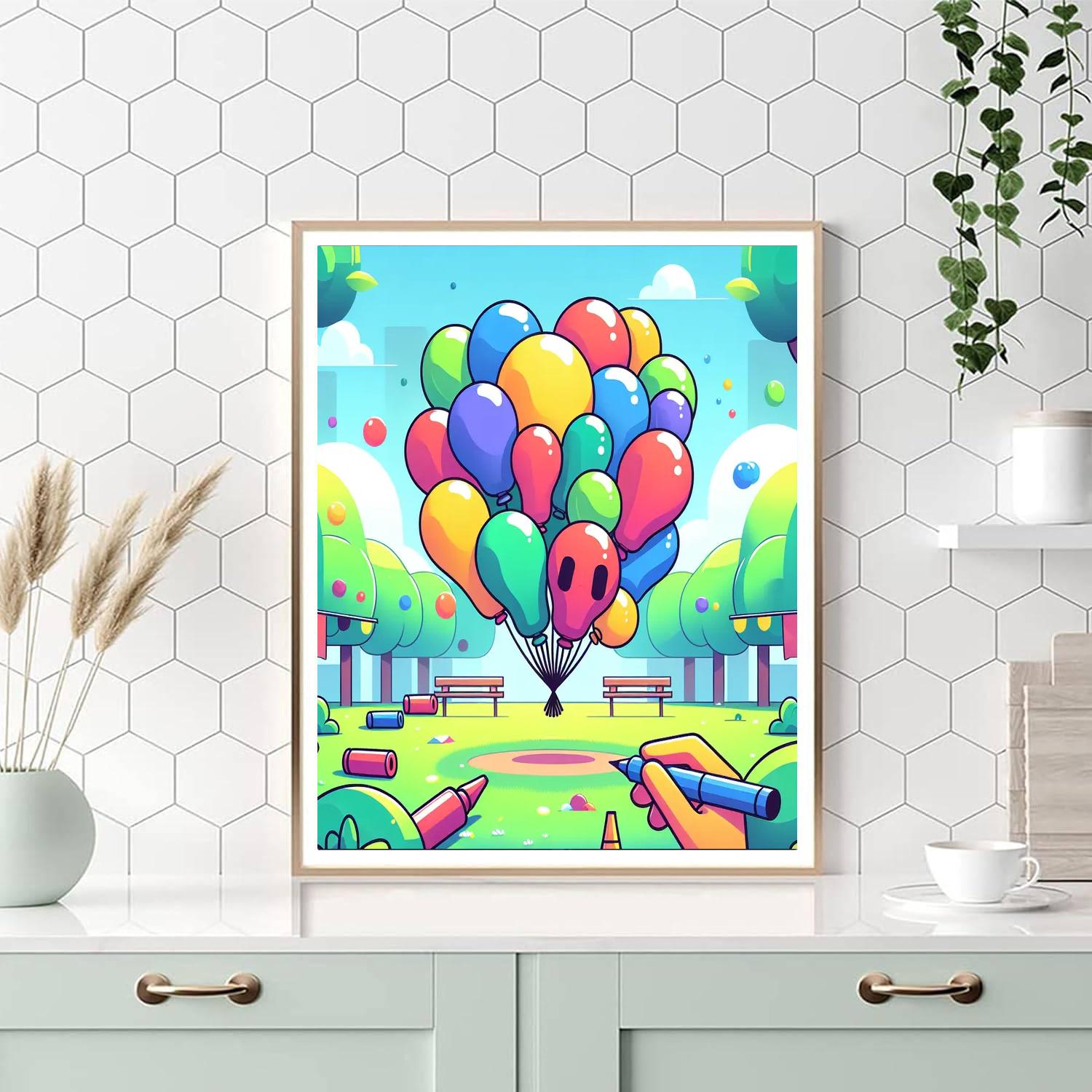 Balloon Animals In The Park Paint By Numbers Kits