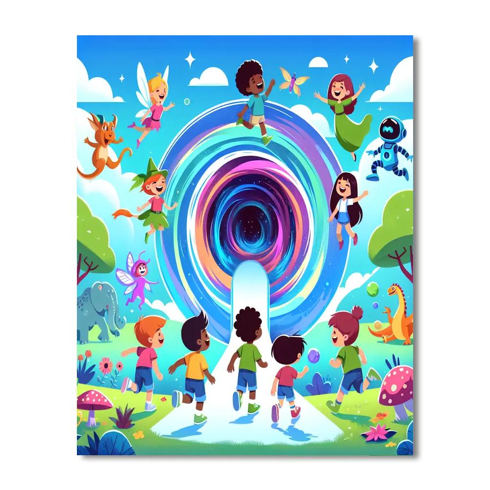 Exploring Magical Dimensions Painting By Numbers Kit