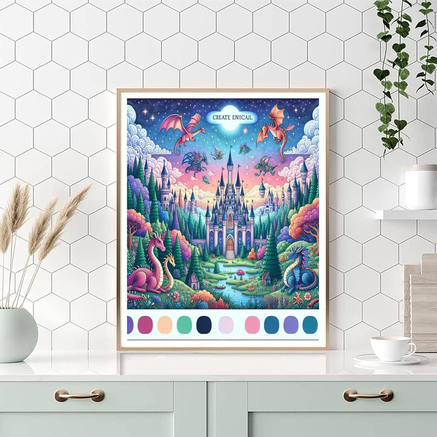 Fairy Tale Kingdom For Little Explorers Numbered Painting Kits