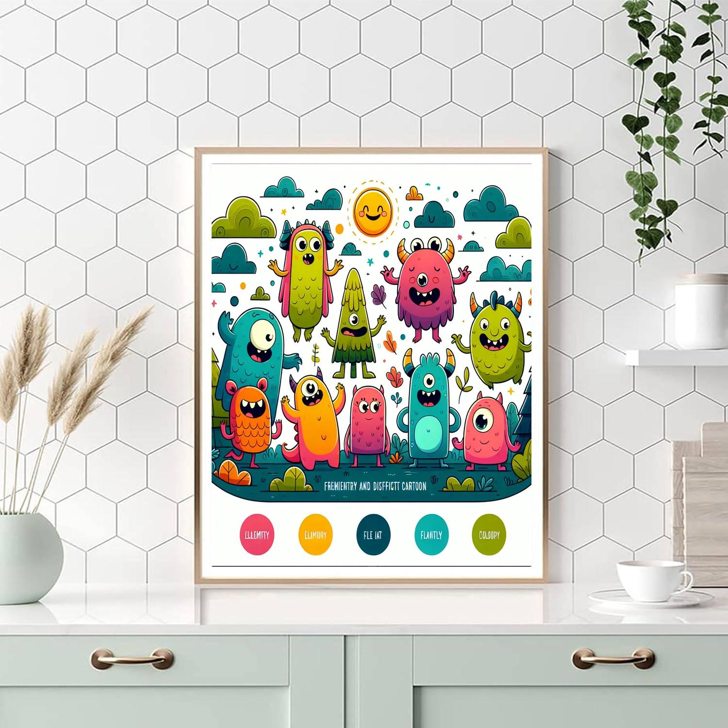 Fantasy Monster Friends Paint By Numbers Kits