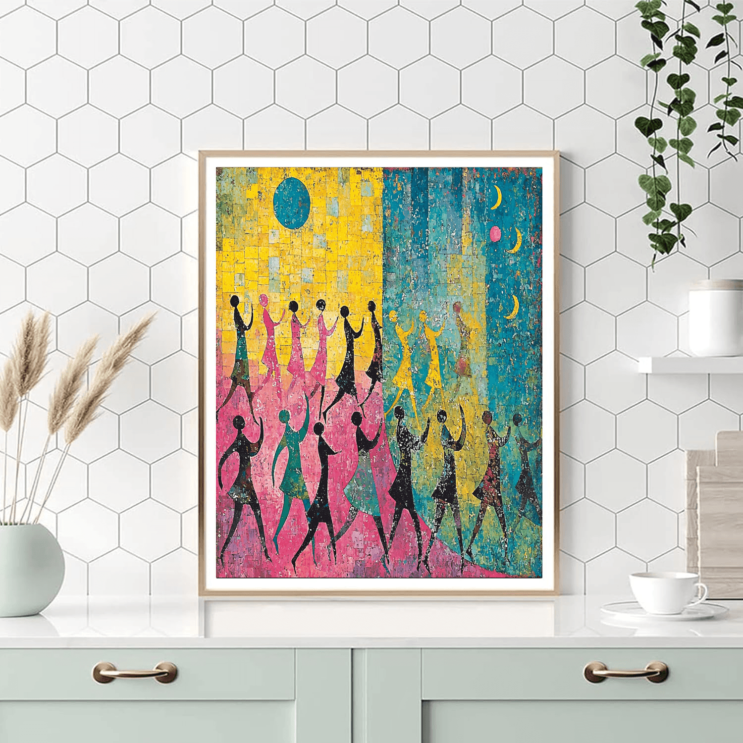 Paul Klee Inspired Dancing Through Time  Painting By Numbers Kit