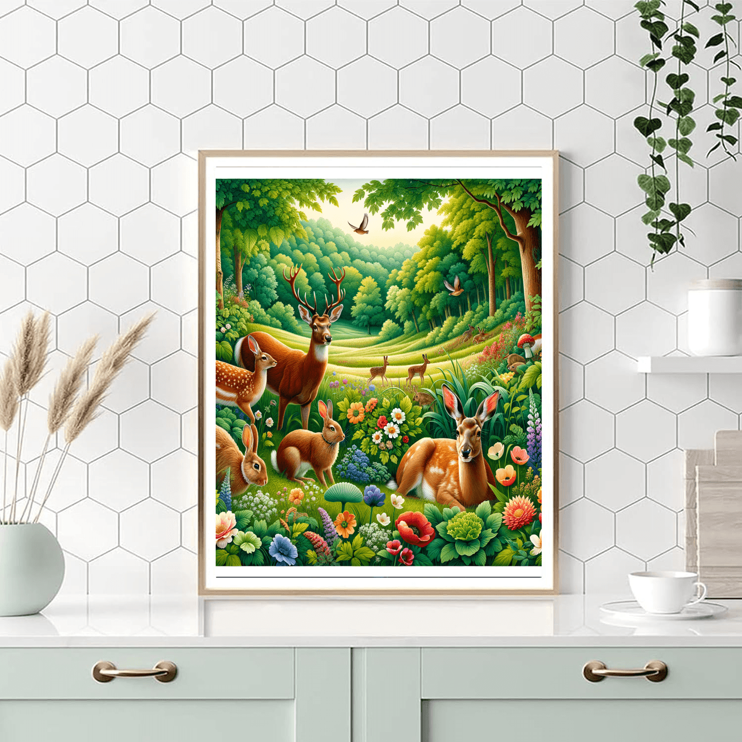 Charming Wildlife Encounters Painting Number Kit