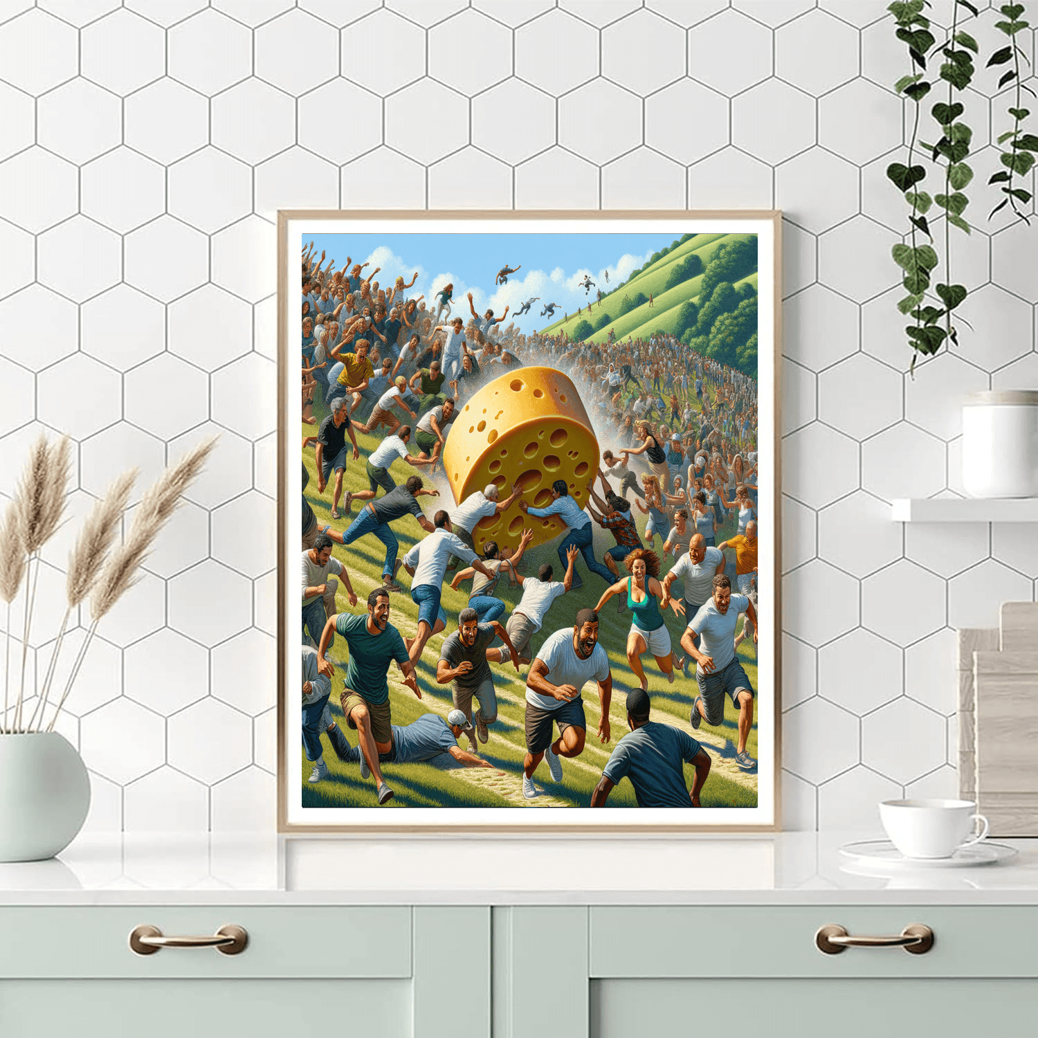 Cooper's Hill Cheese-rolling - Gloucestershire, England Paint By Color