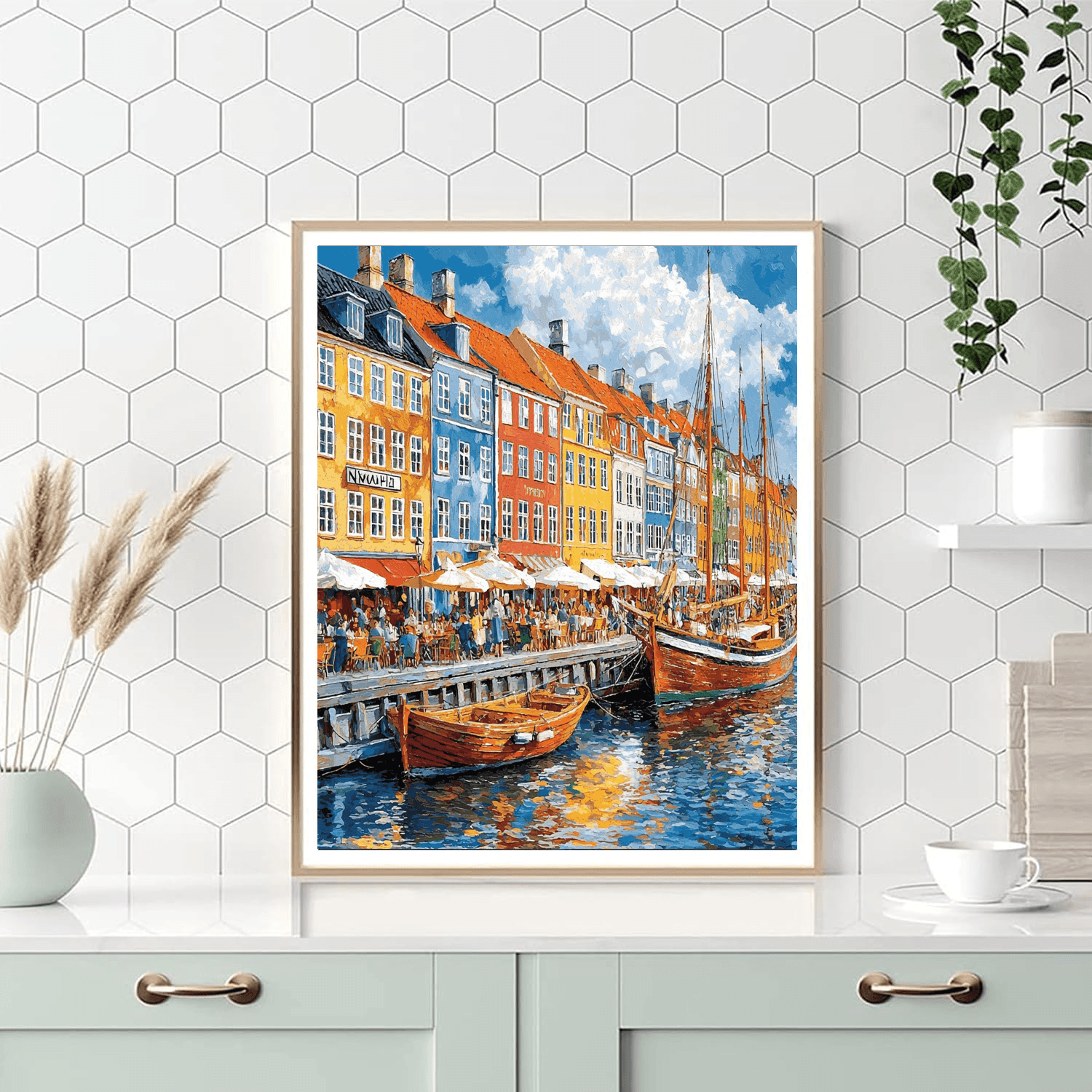 Copenhagen Nyhavn - Denmark DIY Paint By Numbers