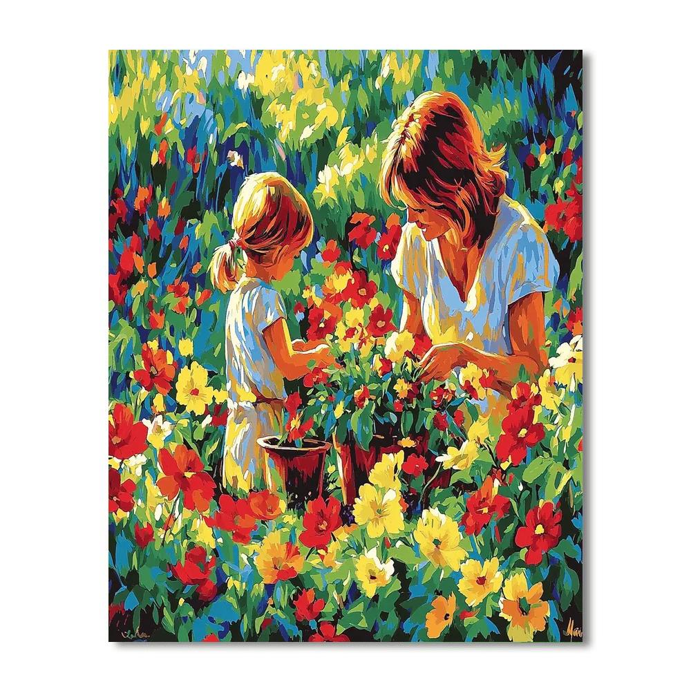 Mom's Loving Garden Painting By Numbers Kit