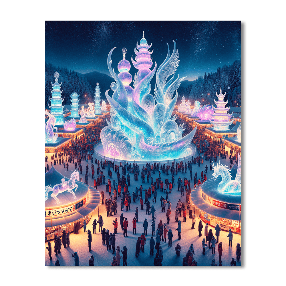 Sapporo Snow Festival - Sapporo, Japan Paint By Color