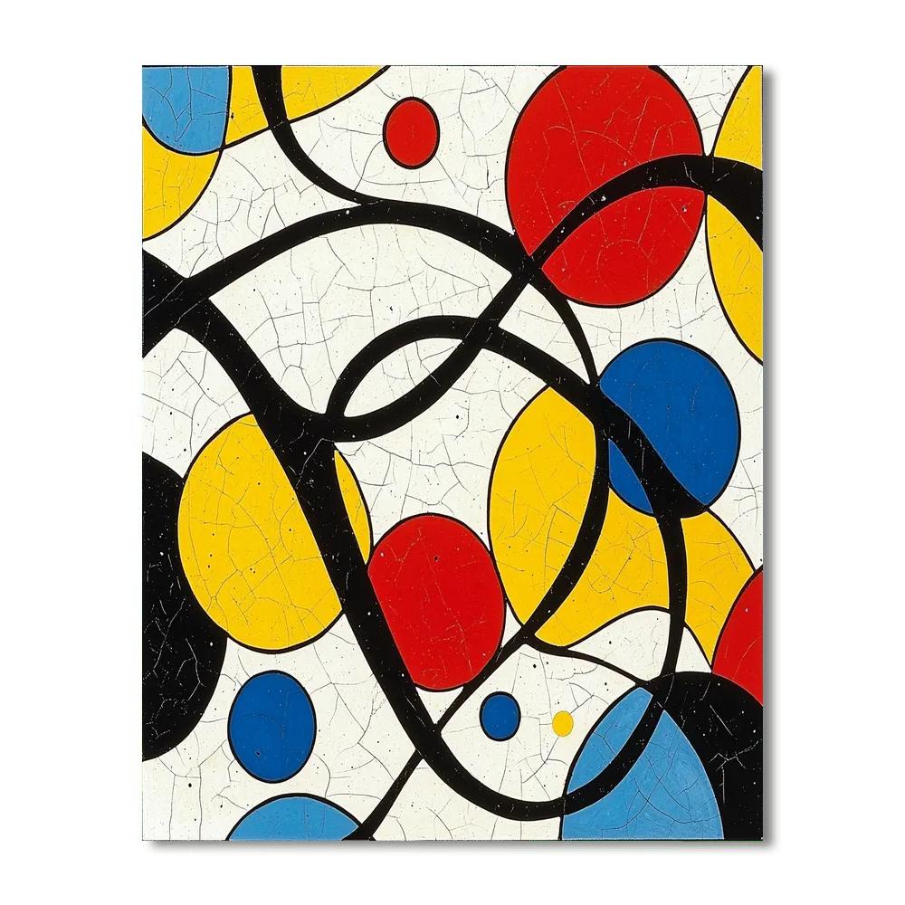 Joan Miró Inspired Enigmatic Echoes  Paint By Numbers Art