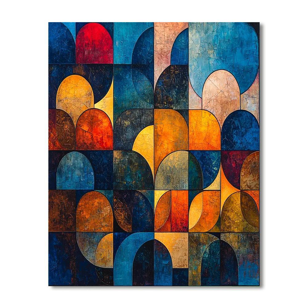 Paul Klee Inspired Echoing Colors  Paint By Numbers