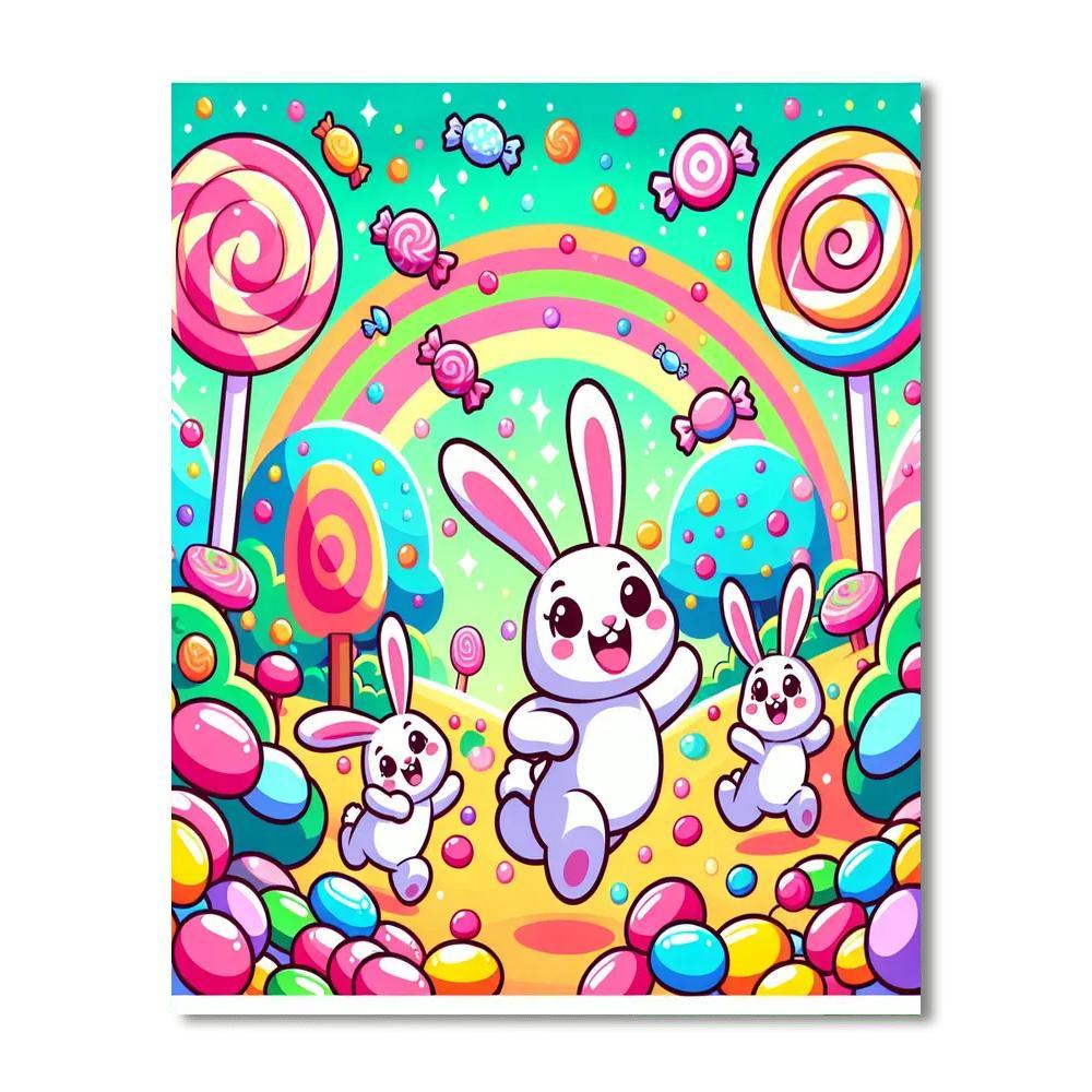 Bubblegum Bunnyland Paint By Number