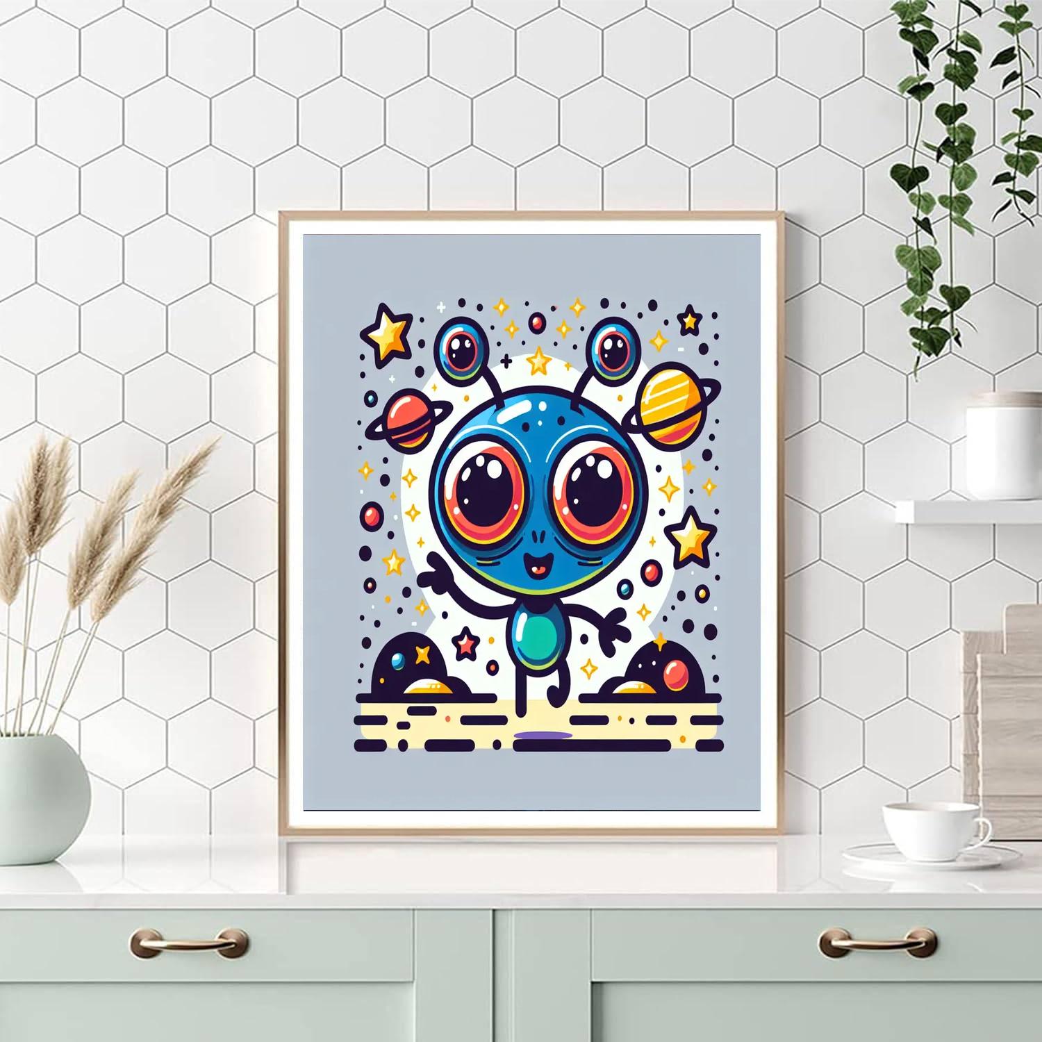 Silly Alien Paint By Numbers