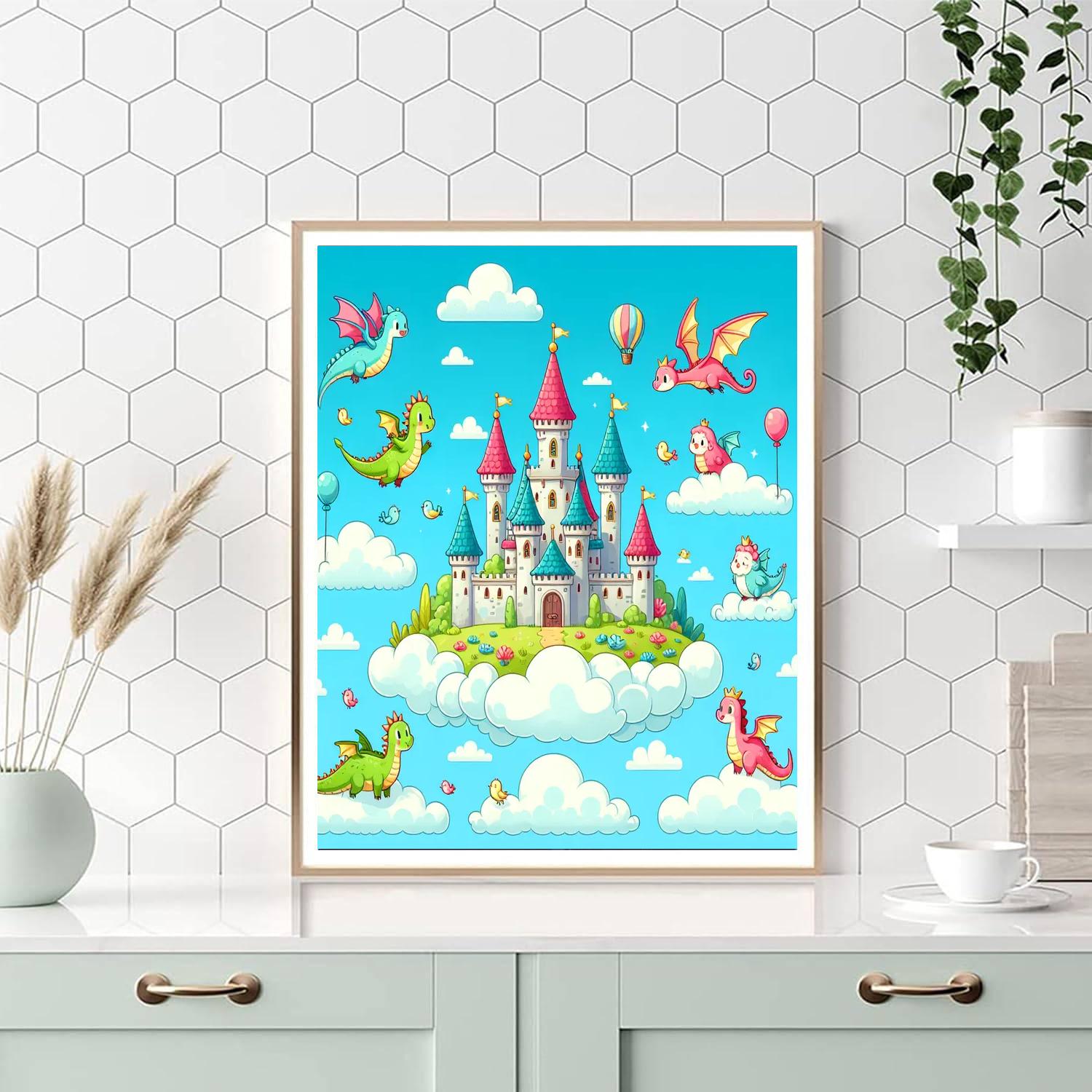 Cloud Castle Kingdom Paint By Numbers