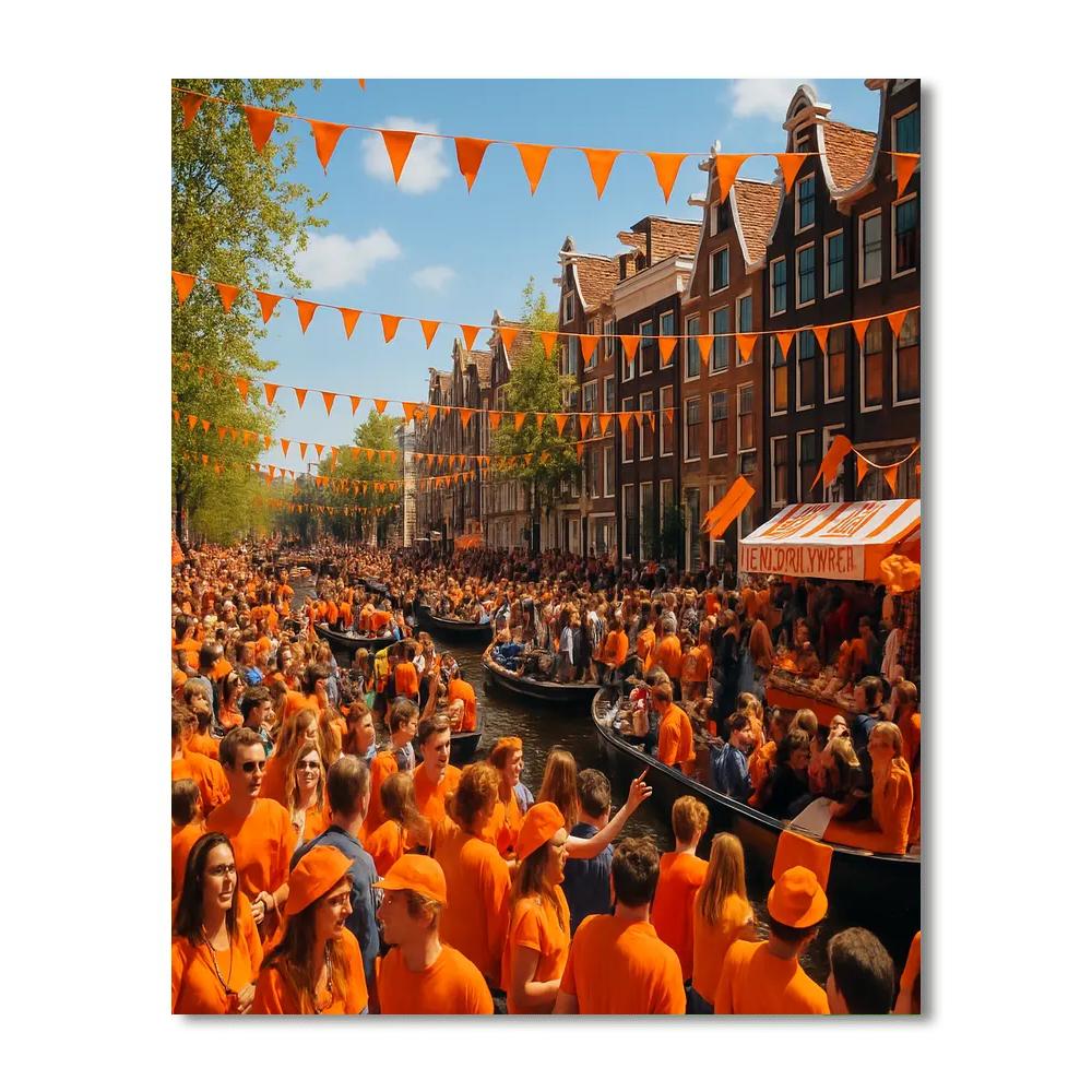King's Day Celebration - Netherlands DIY Paint By Numbers