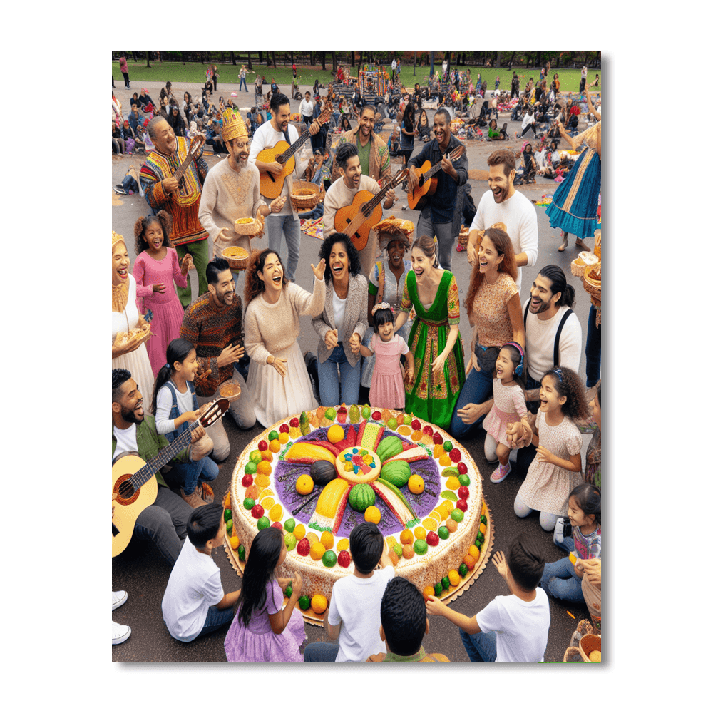 Dia De Reyes - Mexico Paint By Numbers Art