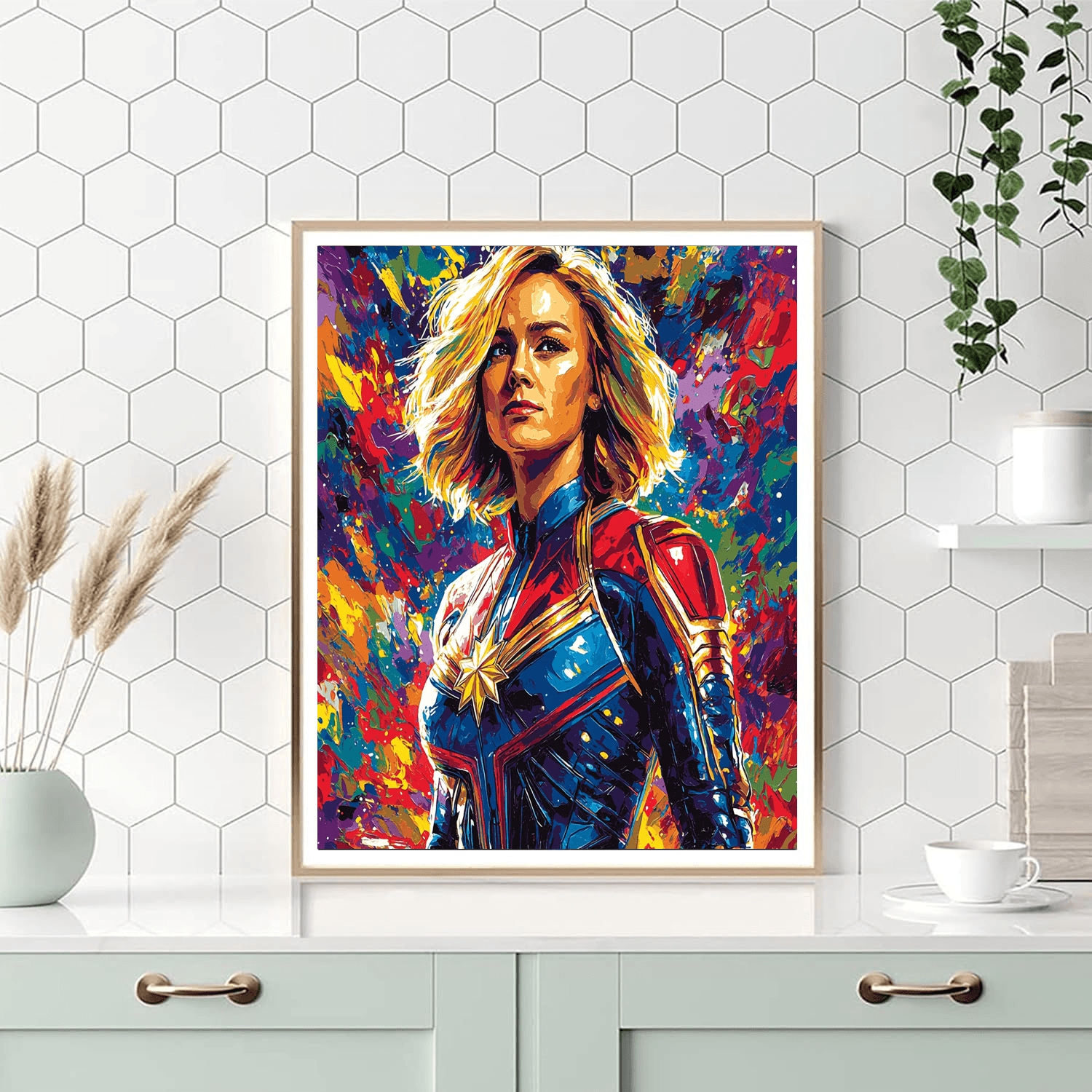 Brie Larson: The Courageous Spirit Of Captain Marvel Numbered Painting Kits