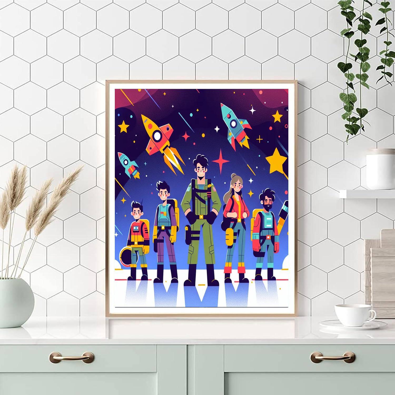 Galaxy Guard Adventure Number Painting