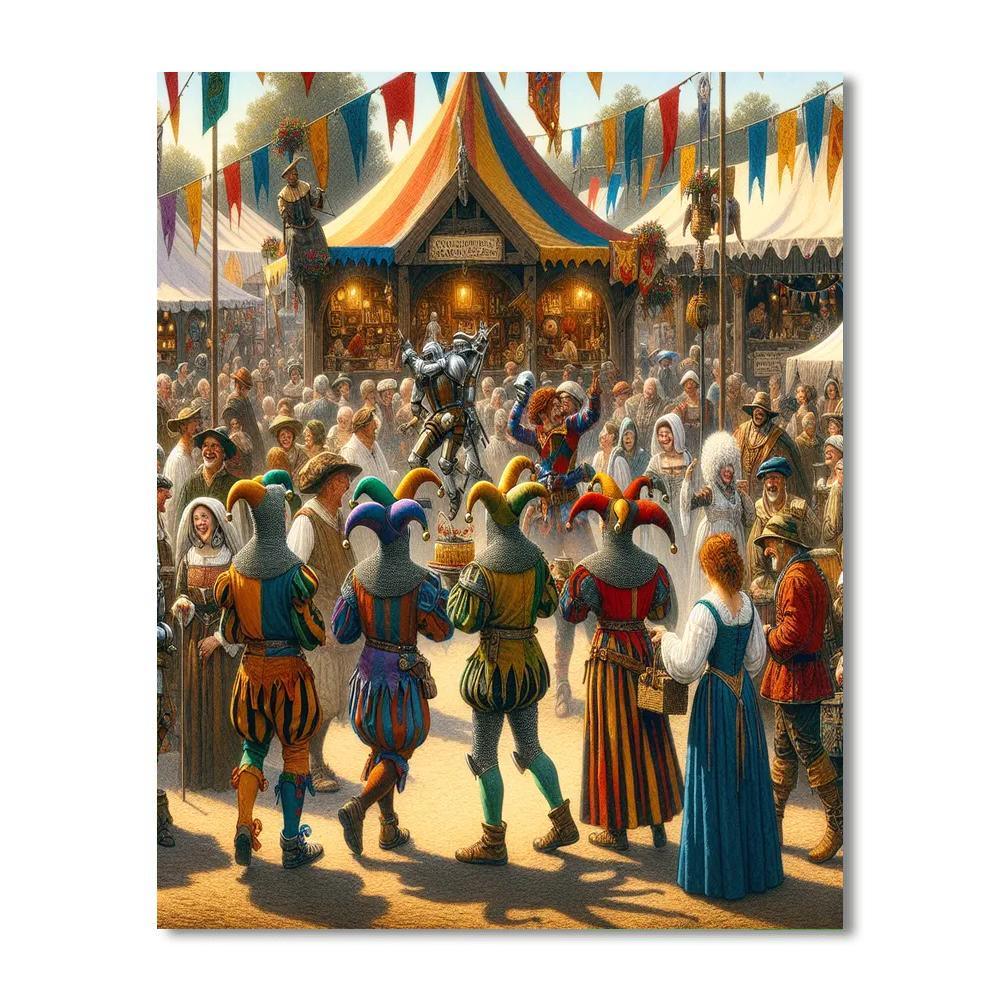 Renaissance Fair Adventure Paint By Number
