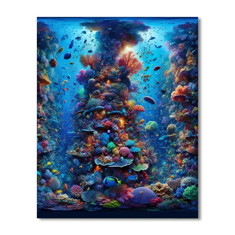 Rainbow Reef Expedition DIY Paint By Numbers