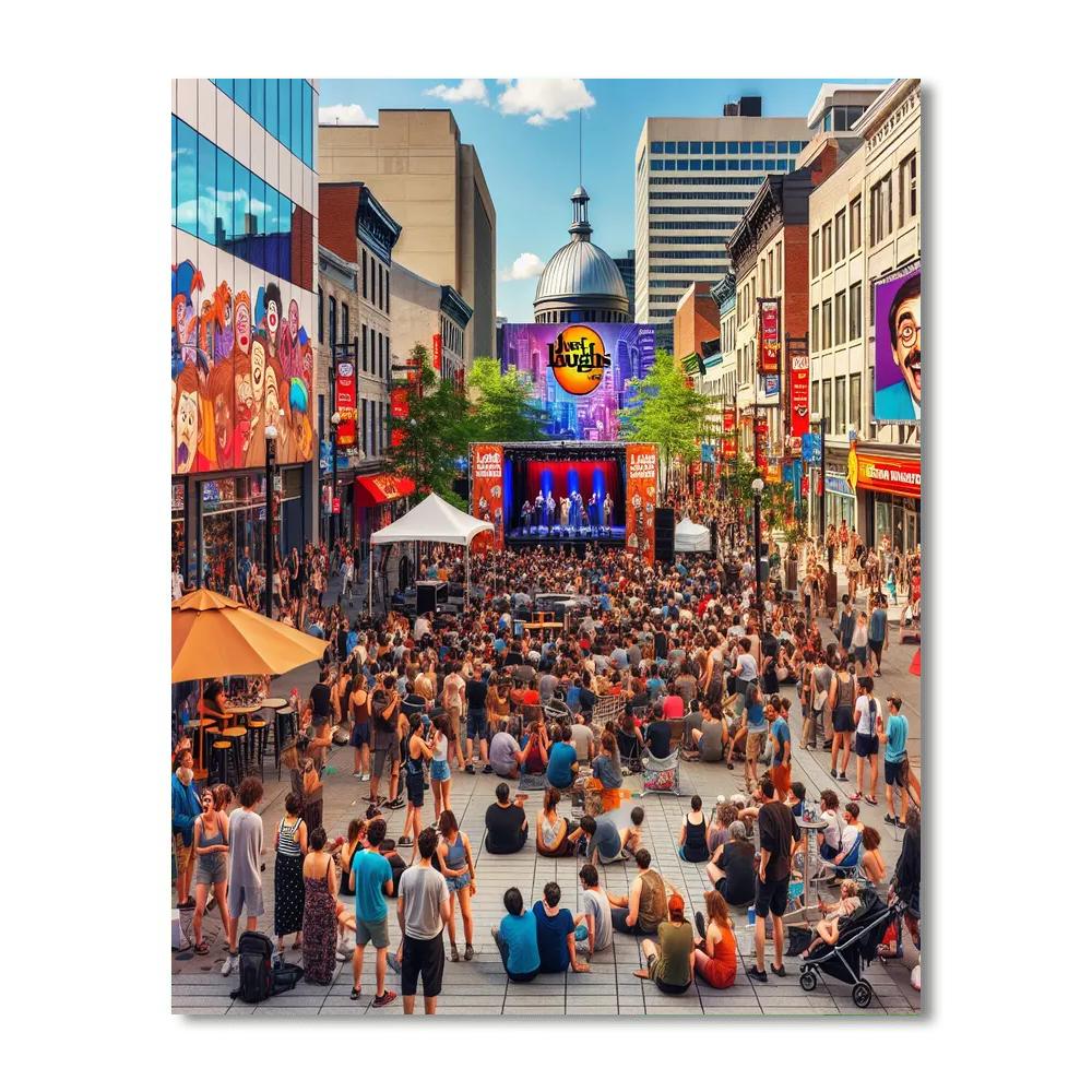 Montreal Just For Laughs Festival - Montreal Number Painting