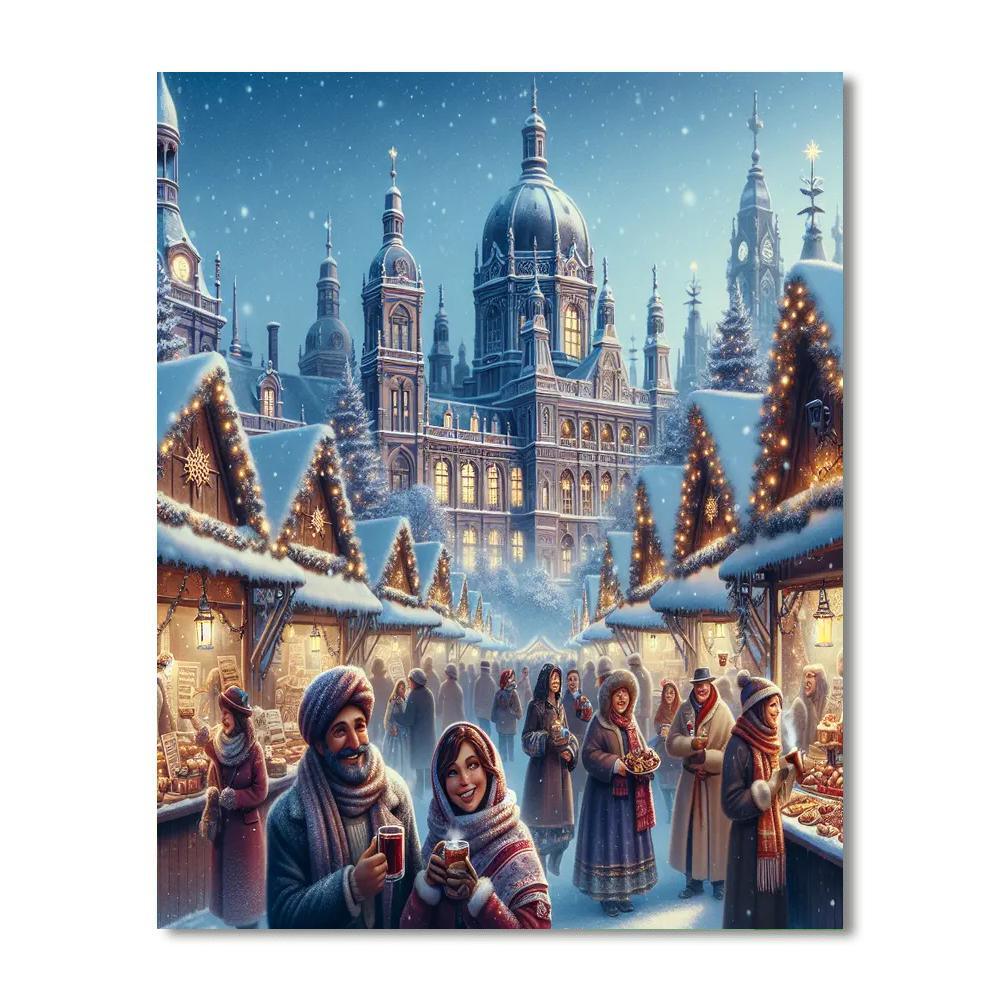 Krakow Christmas Market - Krakow DIY Paint By Numbers