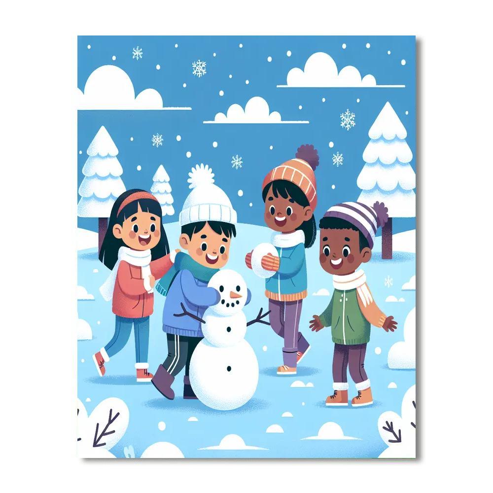 Wonderful Winter Wonderland DIY Paint By Numbers
