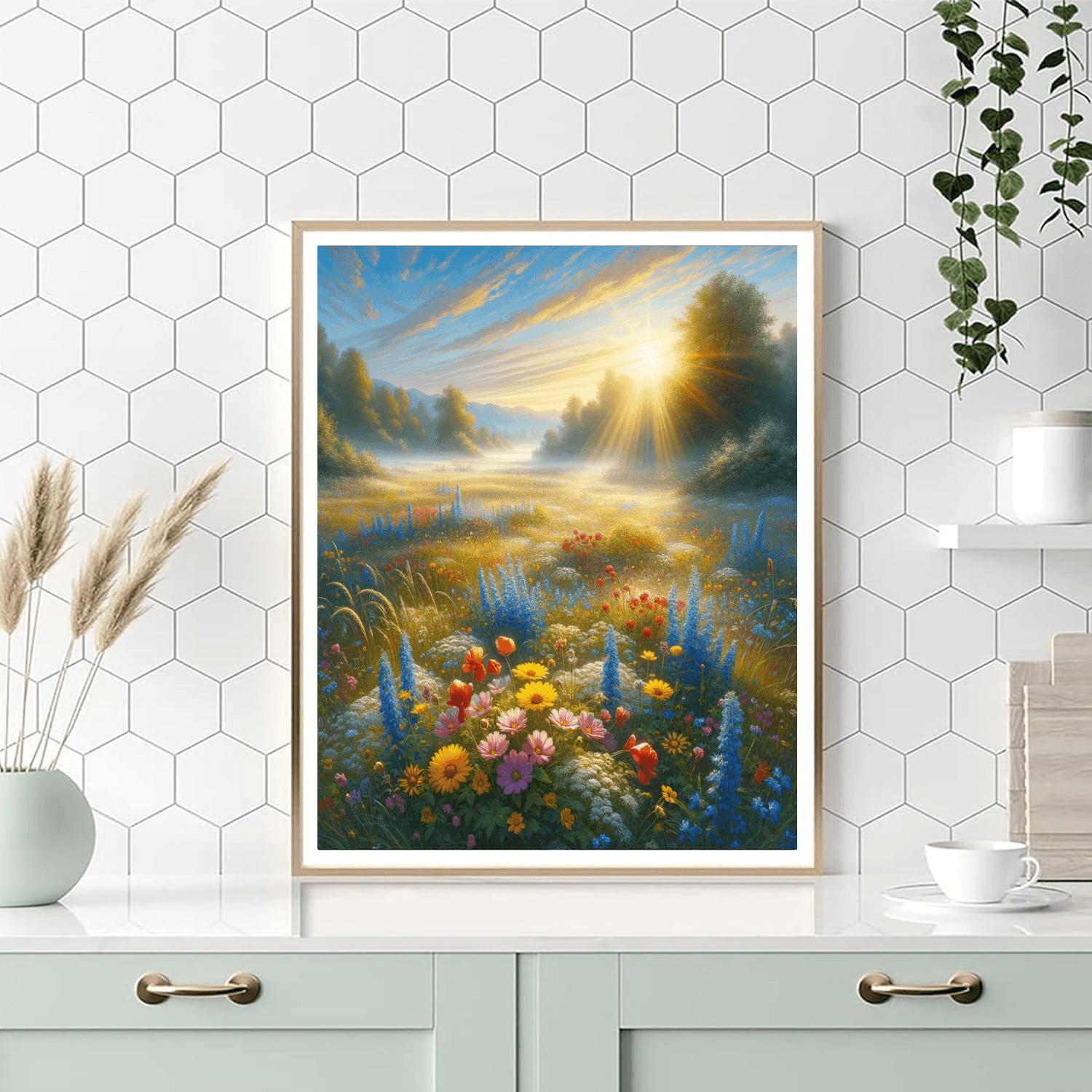 Bright Morning In The Meadow Paint By Number