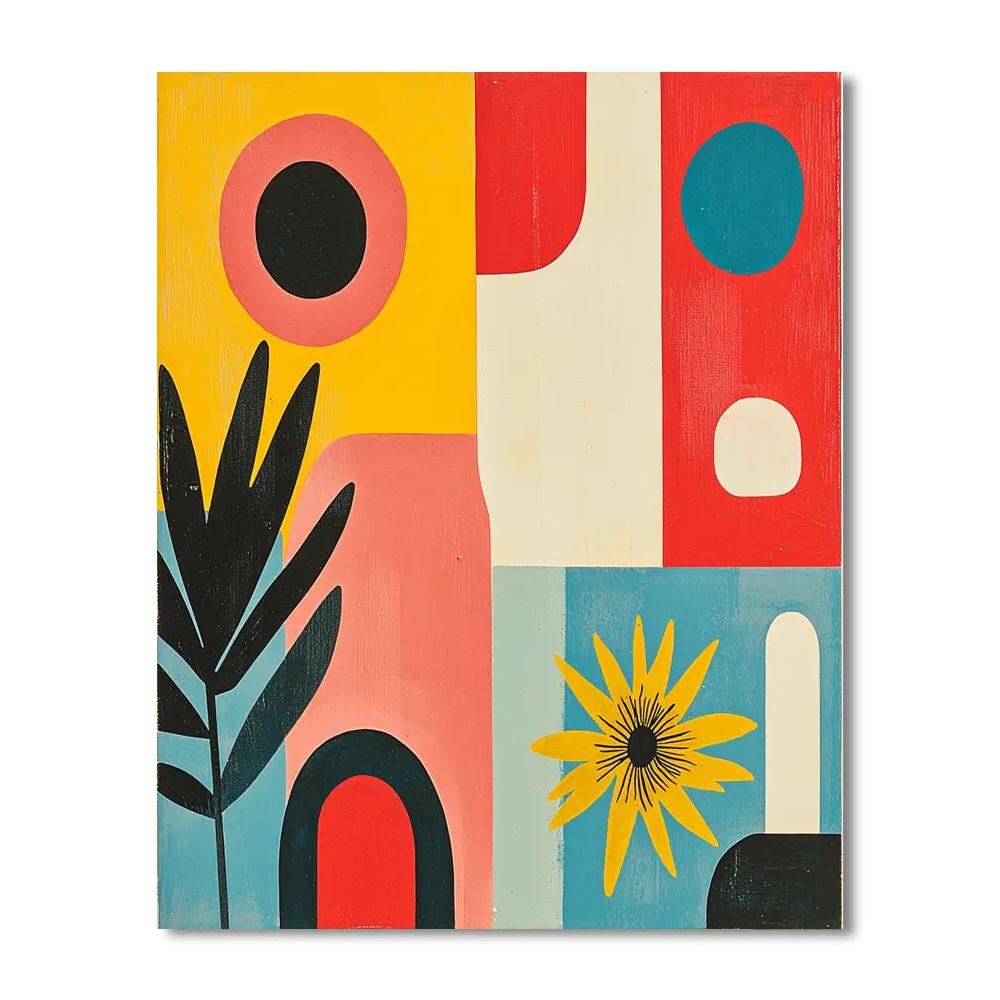 Joan Miró Inspired Ebullient Expressions  Paint By Color