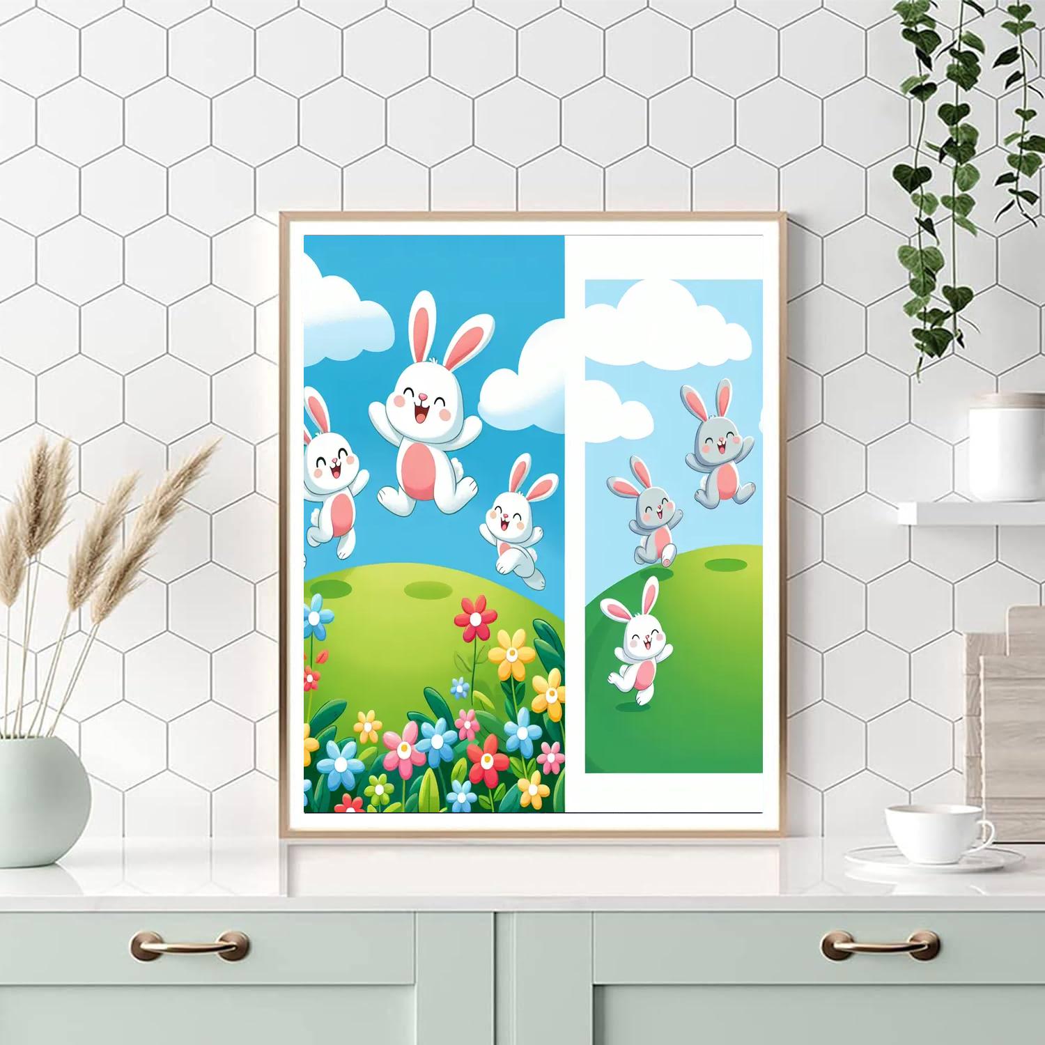 Giggle Bunnies Painting Number Kit