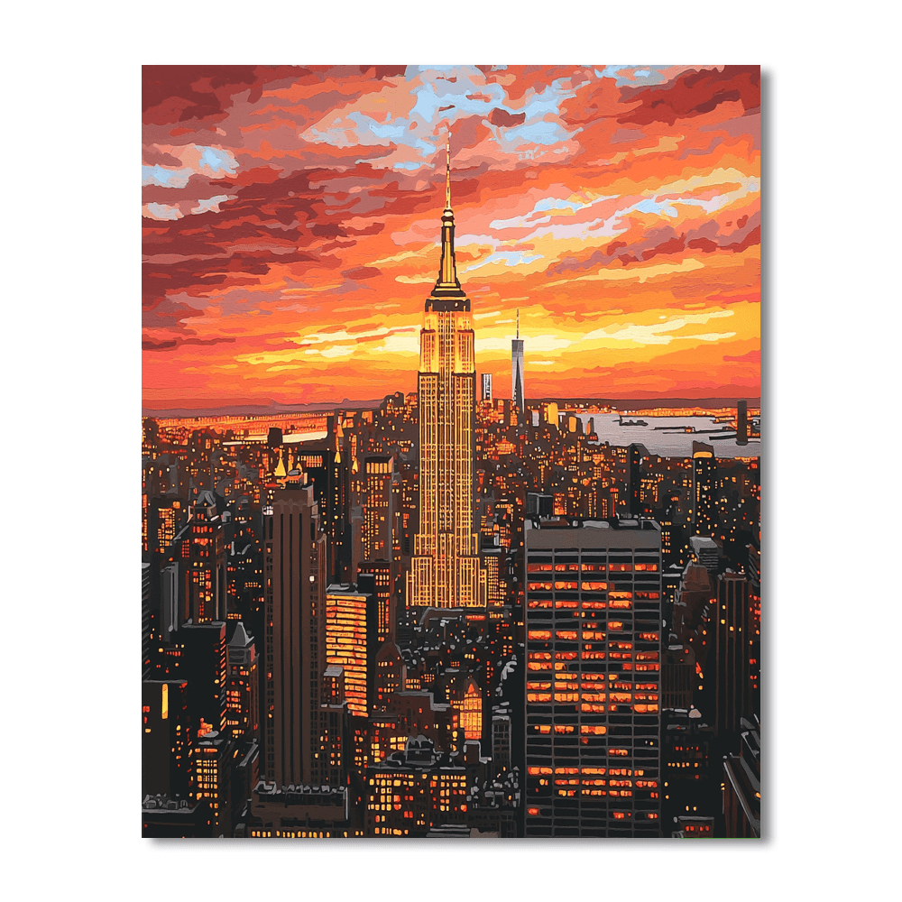 Empire State Building - New York City Numbered Painting Kits