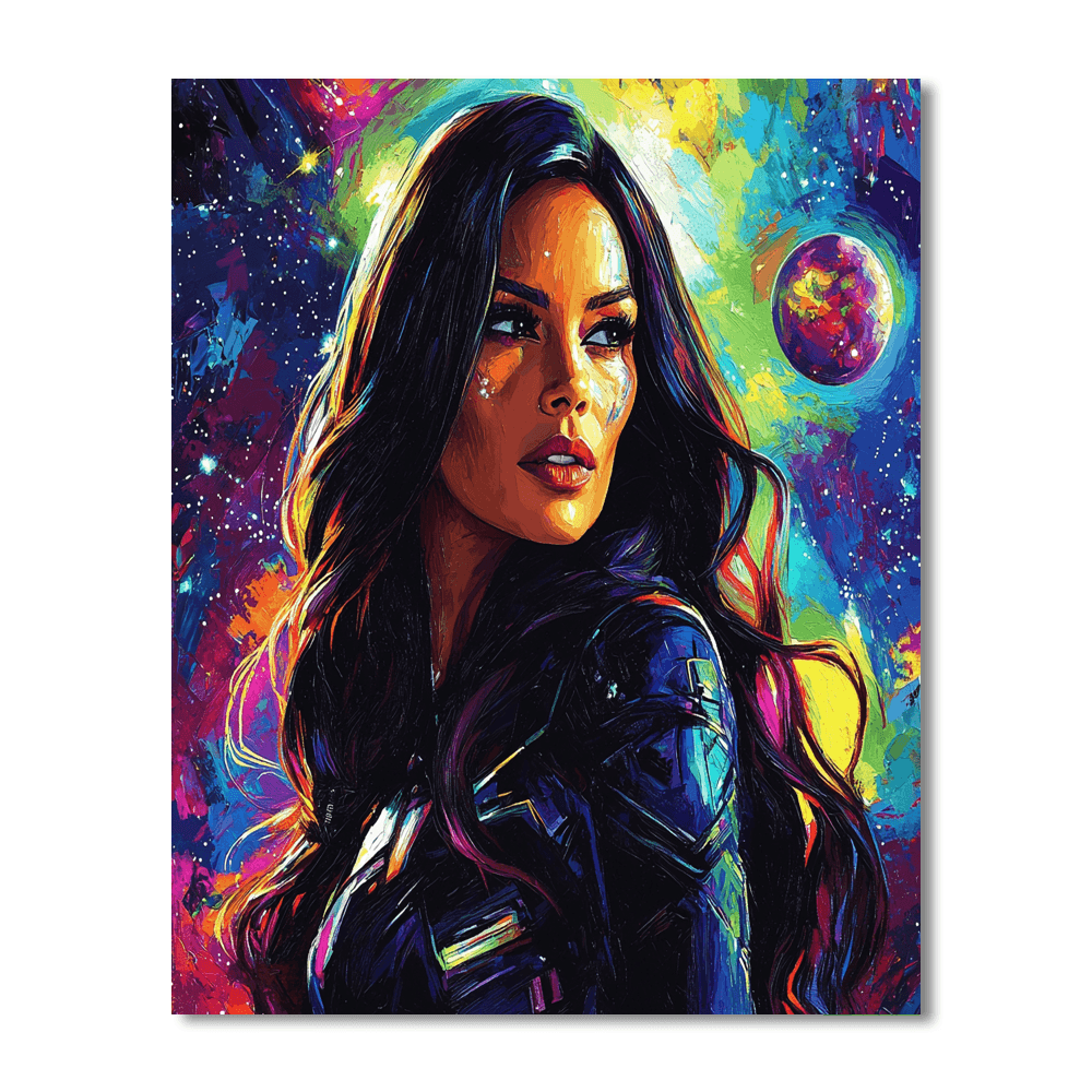 Zoe Saldana: The Celestial Warrior Of Star Trek Paint By Numbers