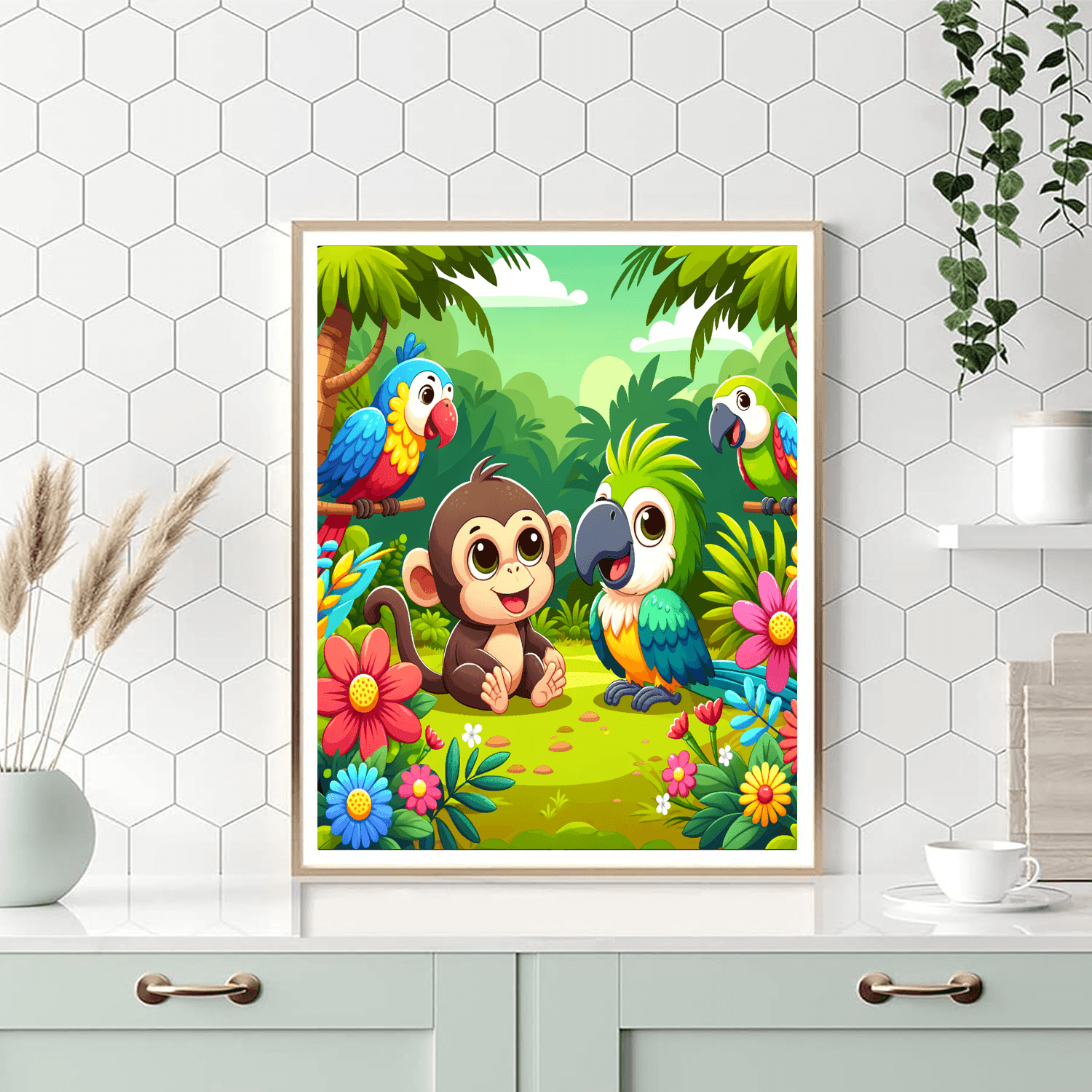 Joyful Jungle Journey DIY Paint By Numbers