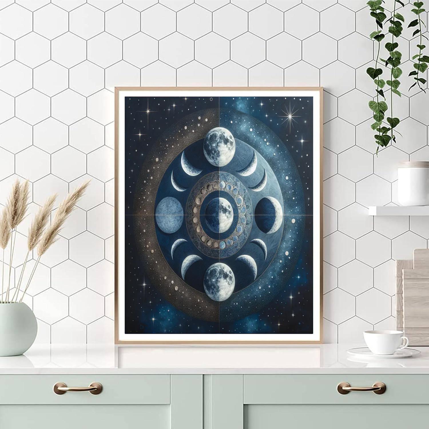 Celestial Phase Of The Moon Paint By Numbers Kits