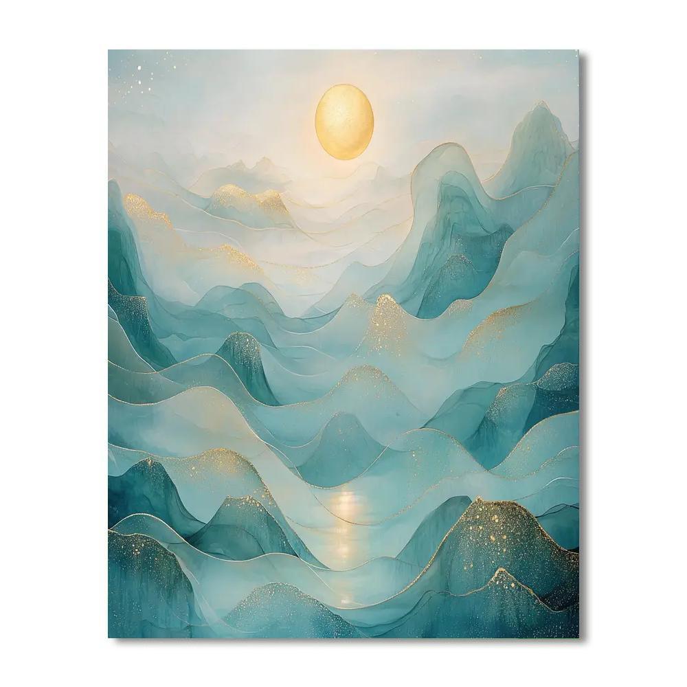 Gustav Klimt Inspired Veils Of Serenity  Paint By Color