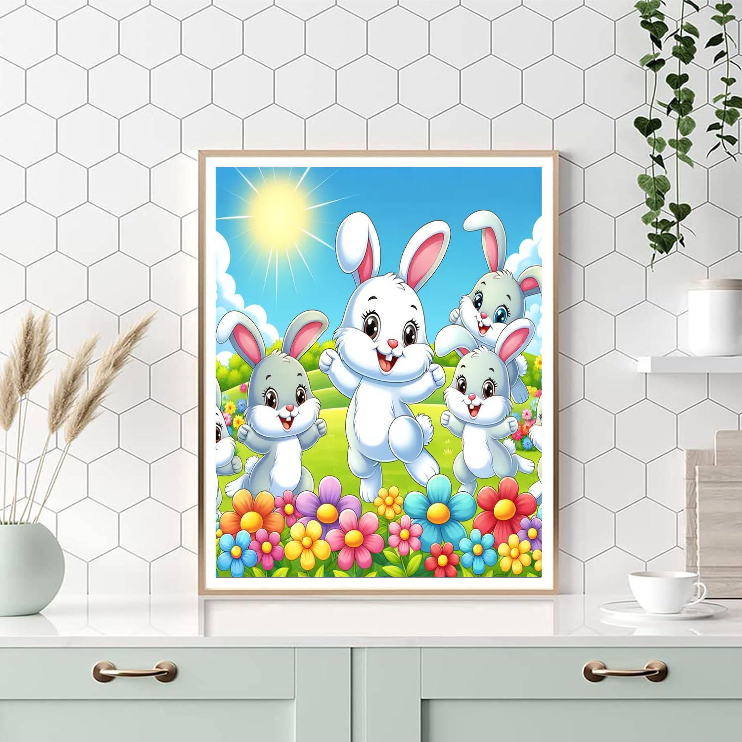 Bouncy Adventure In The Meadow Painting By Numbers Kit