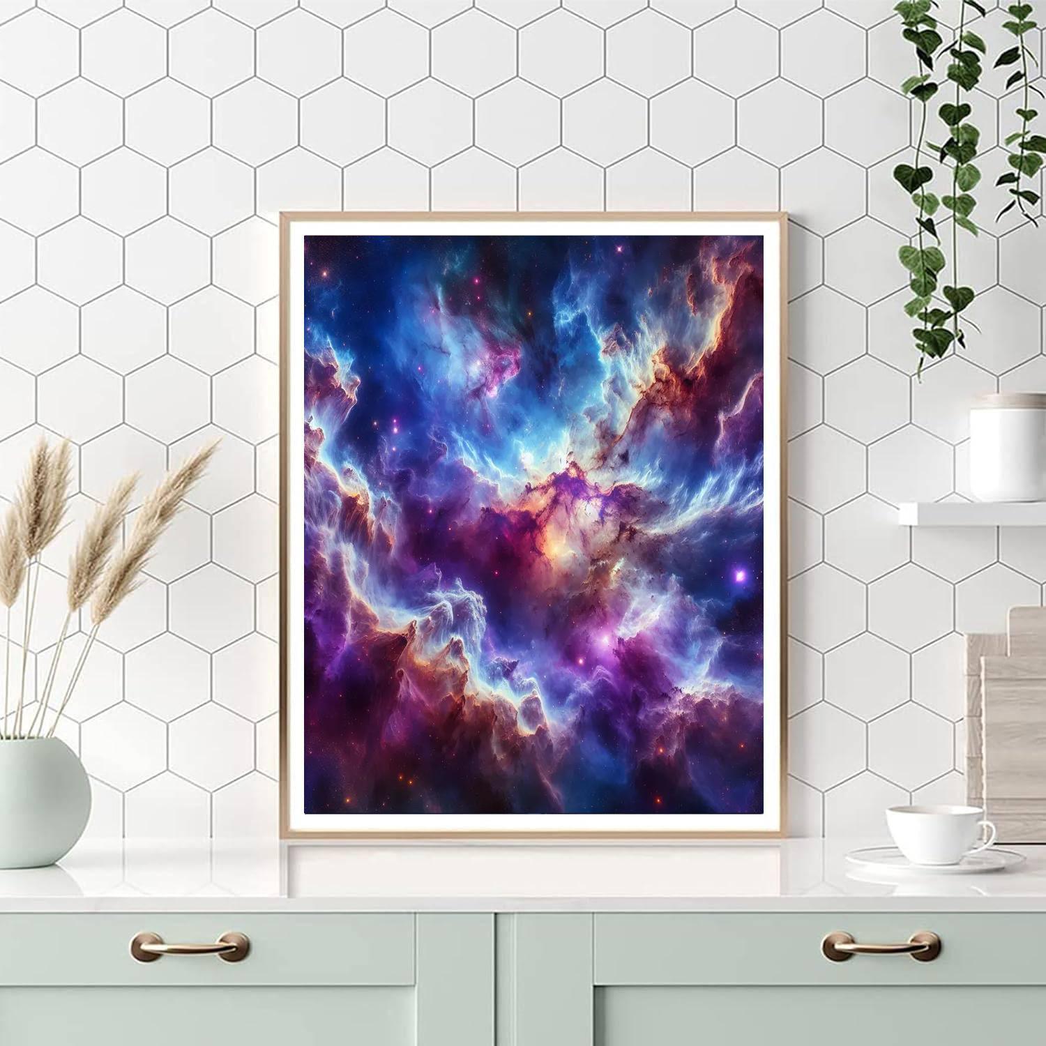 Celestial Nebula Majesty Paint By Color
