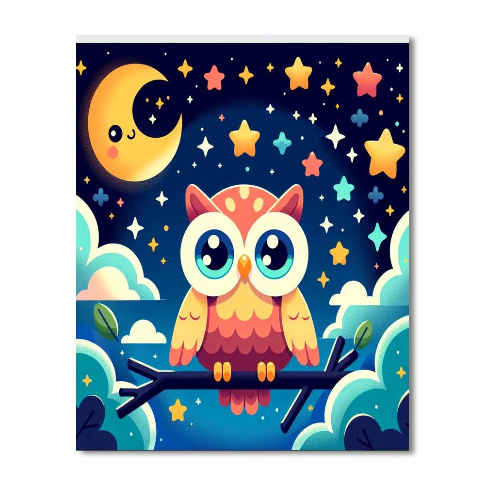 Giggles The Great Owl Numbered Painting Kits