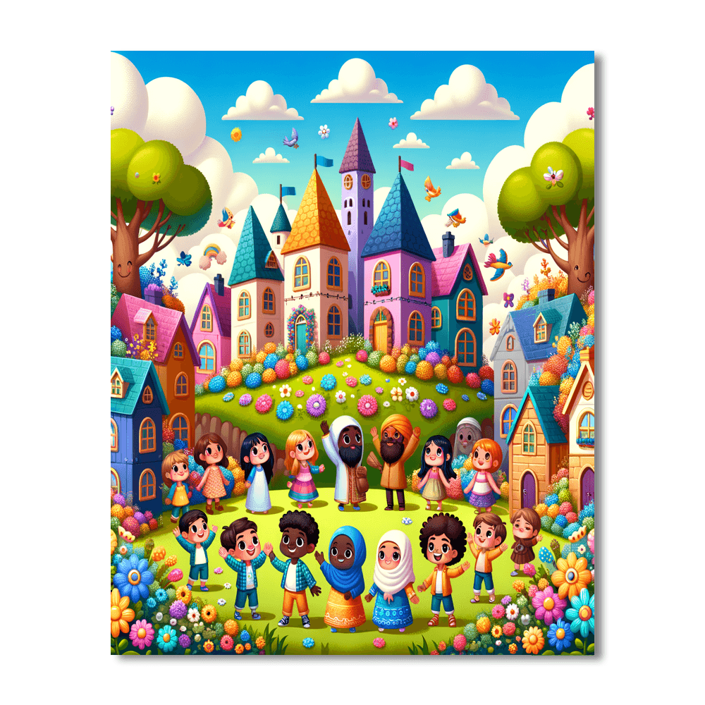 Sweet Fairy Tale Village Paint By Numbers Kits