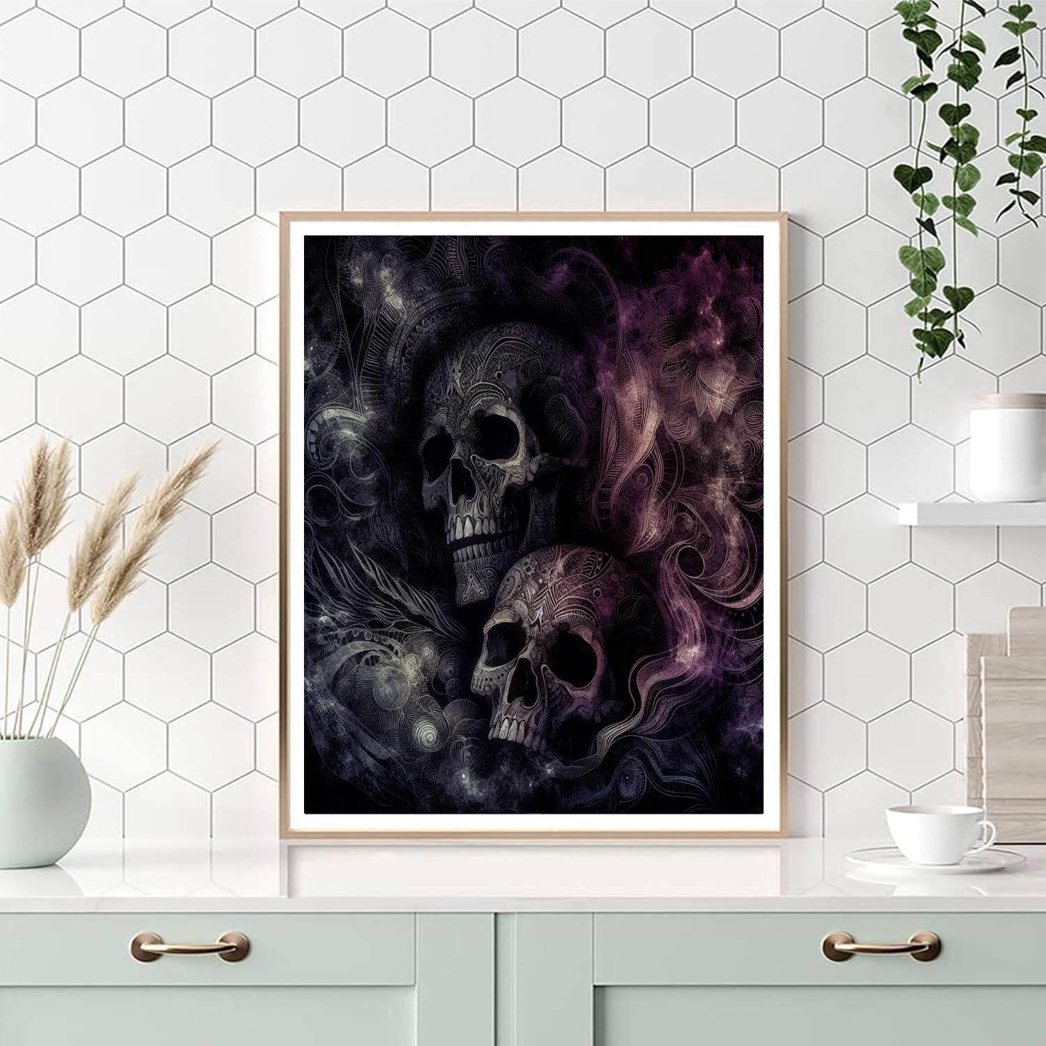 Skull's Mystical Realm DIY Paint By Numbers