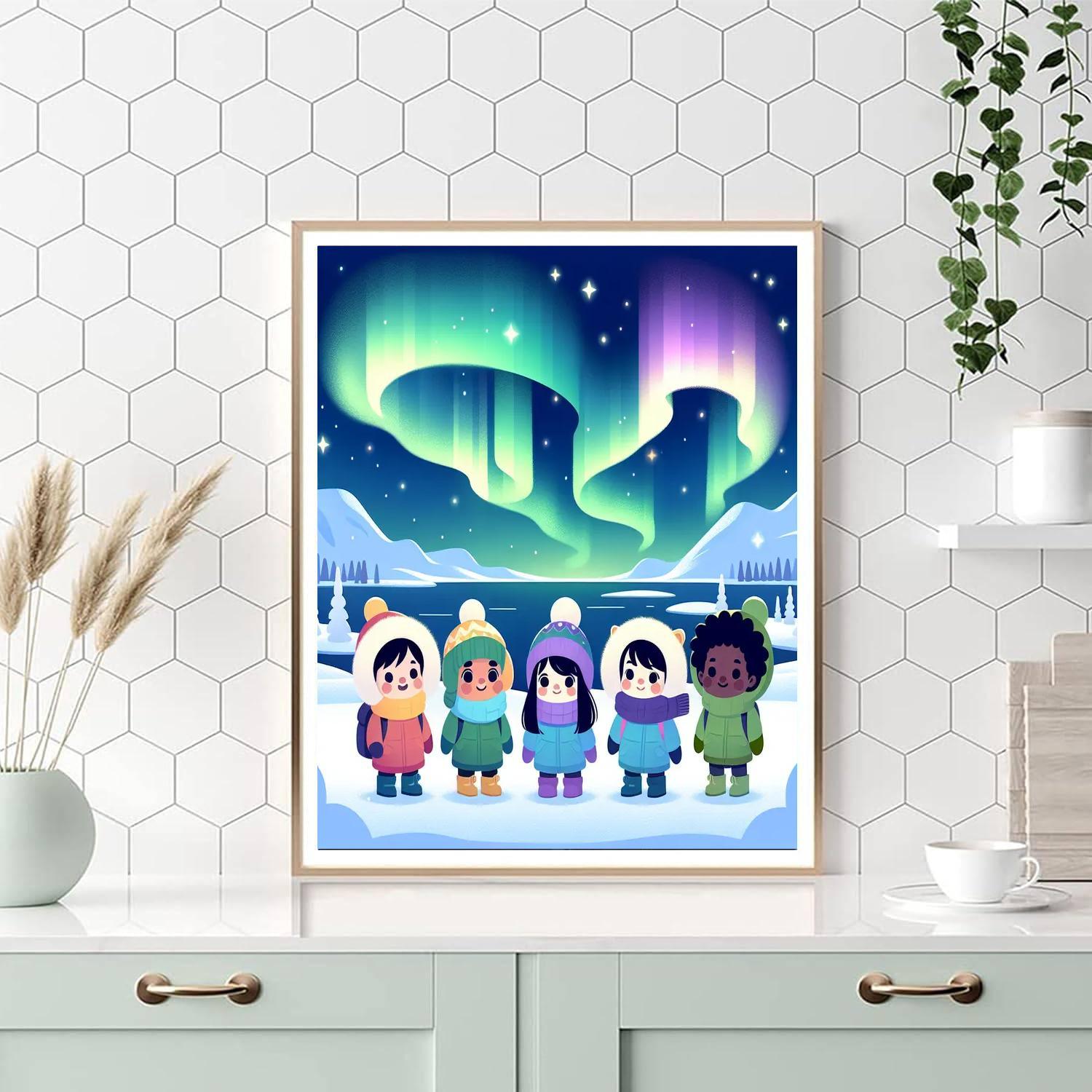 Aurora Adventure Numbered Painting Kits