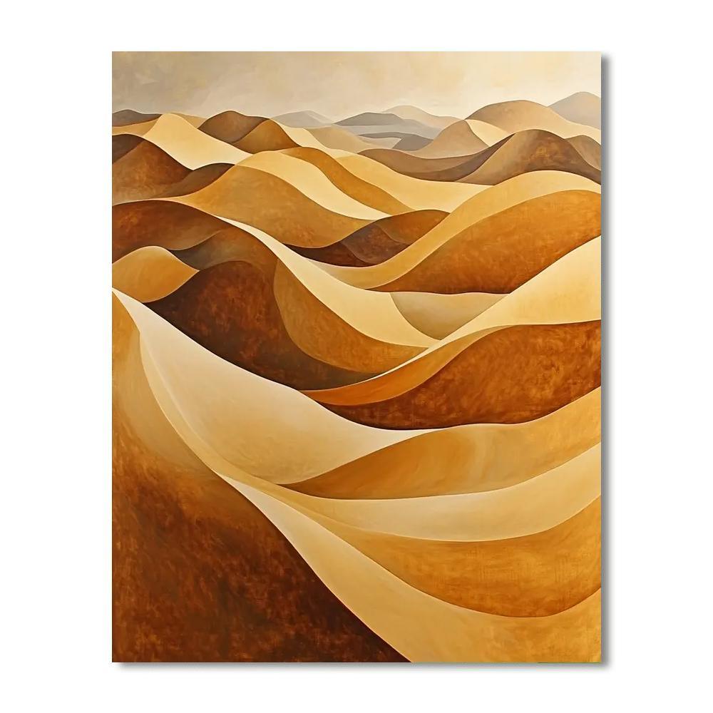 Georgia O'Keeffe Inspired Dynamic Dunes  Painting By Numbers Kit