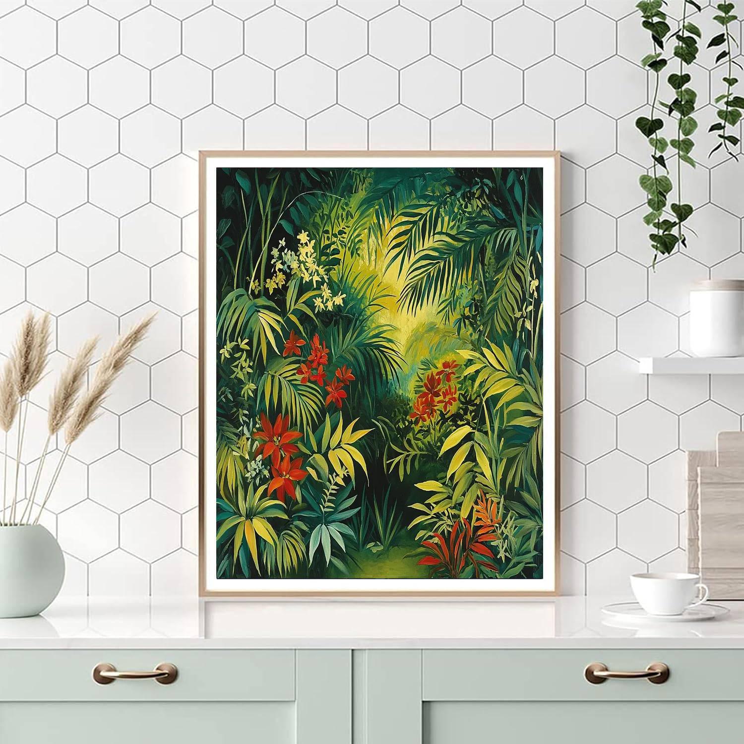 Rousseau Inspired Lush Amazonia  DIY Paint By Numbers