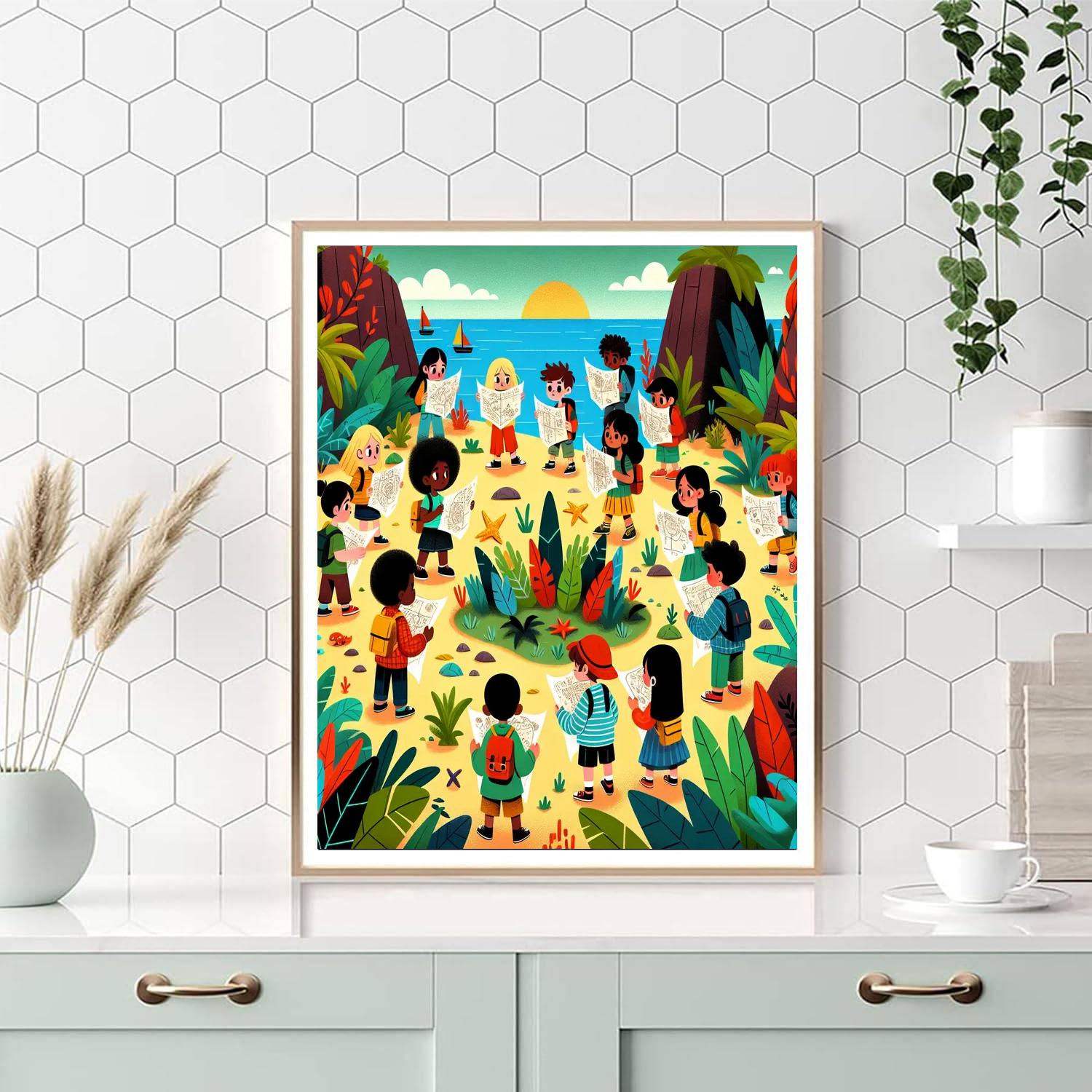 Mystery Island Paint By Numbers Art