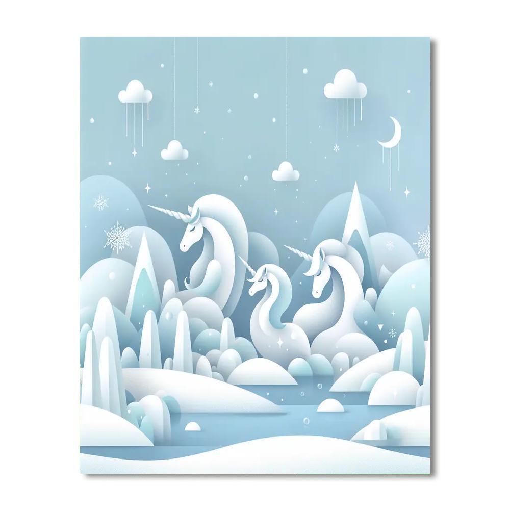 Frozen Fantasy Realm Paint By Numbers Art