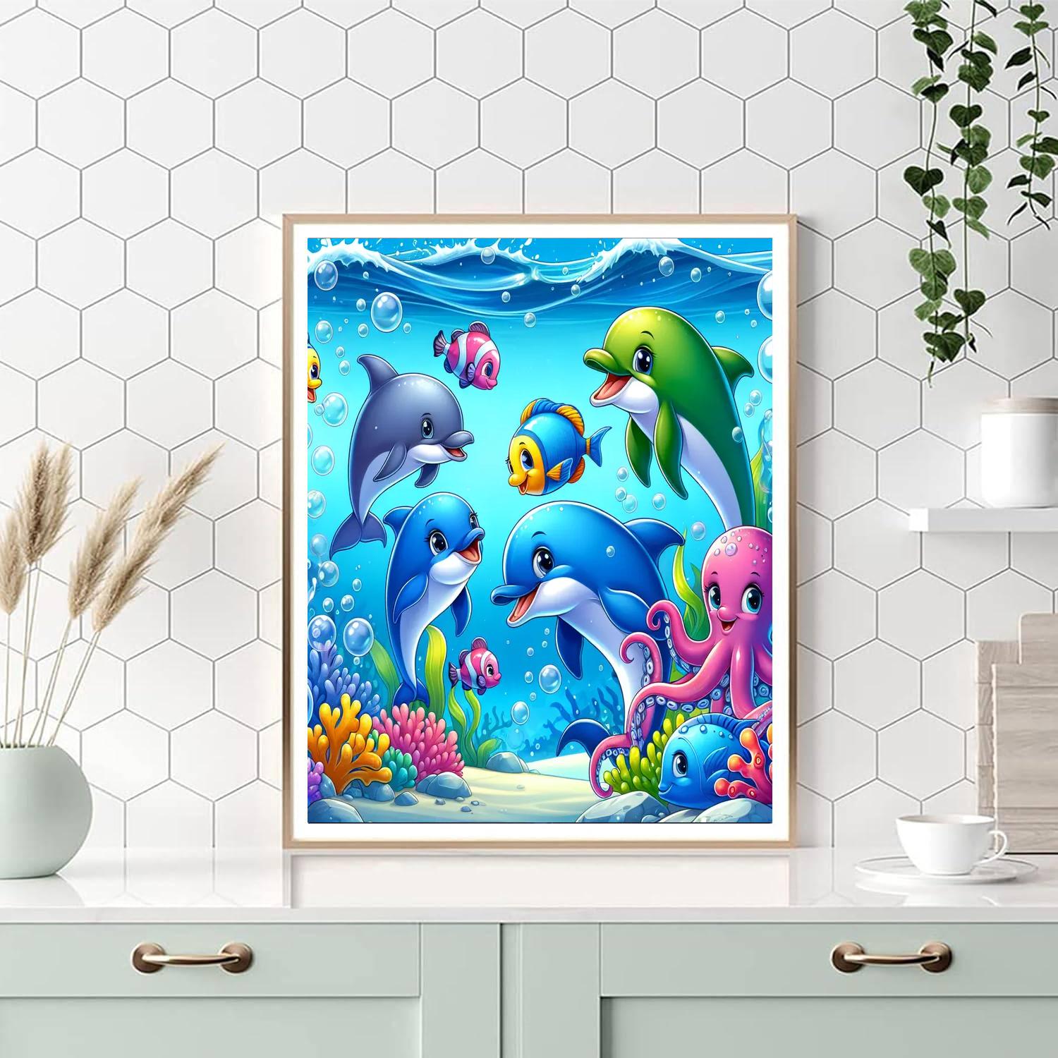 Exciting Ocean Adventures Paint By Numbers Art