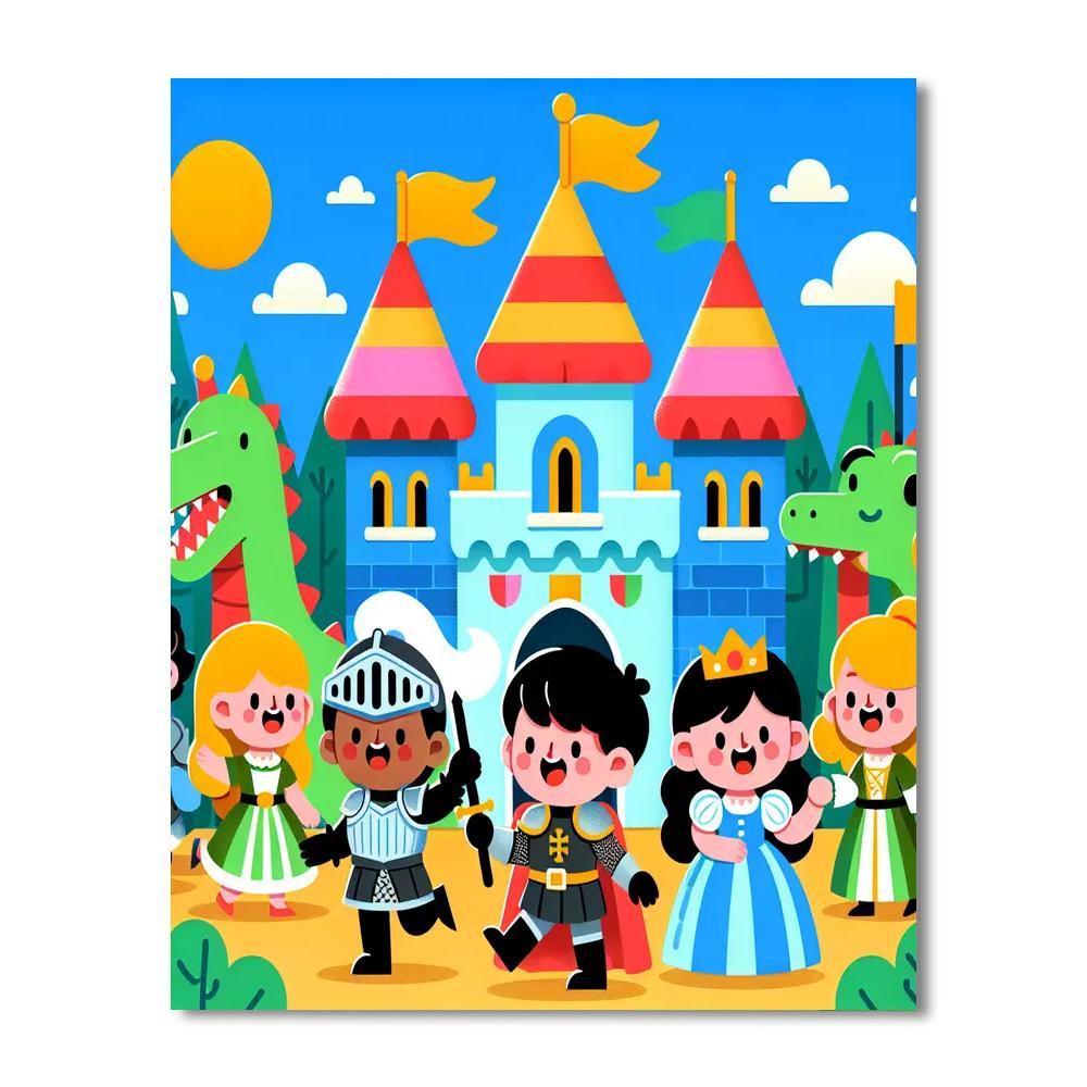 Creative Castle Quest Paint By Numbers Art